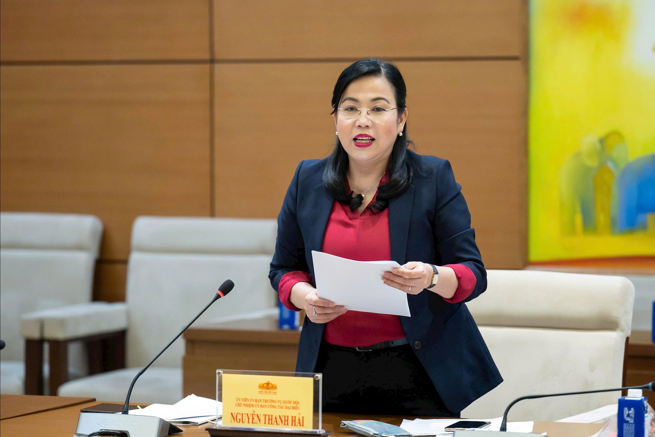 Chủ nhiệm Ủy ban Công tác đại biểu Nguyễn Thanh Hải phát biểu