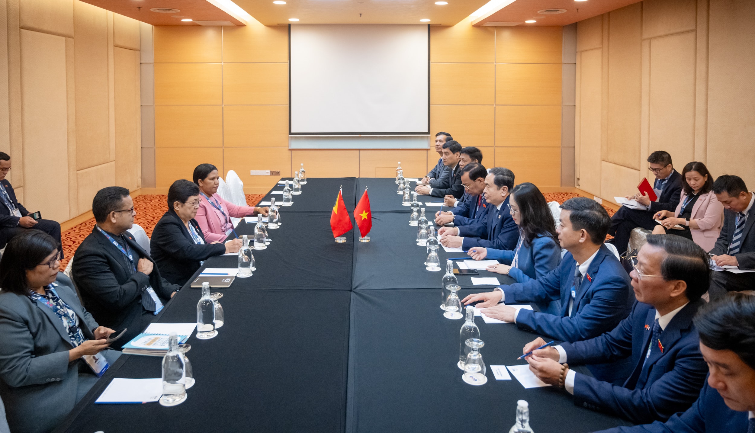 Chủ tịch Quốc hội Trần Thanh Mẫn gặp Chủ tịch Quốc hội Timor - Leste