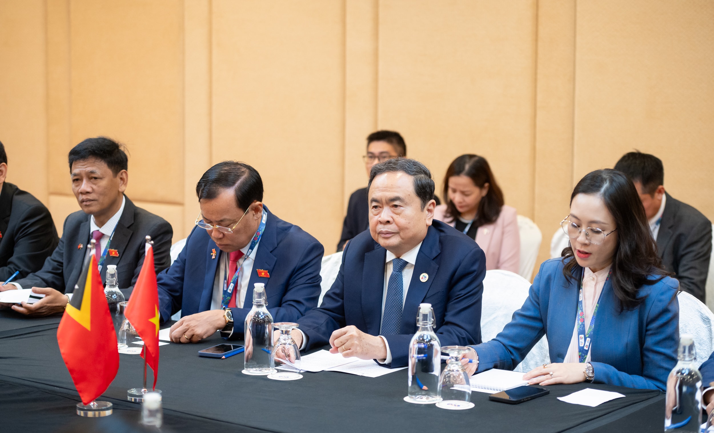 Chủ tịch Quốc hội Trần Thanh Mẫn tại cuộc tiếp