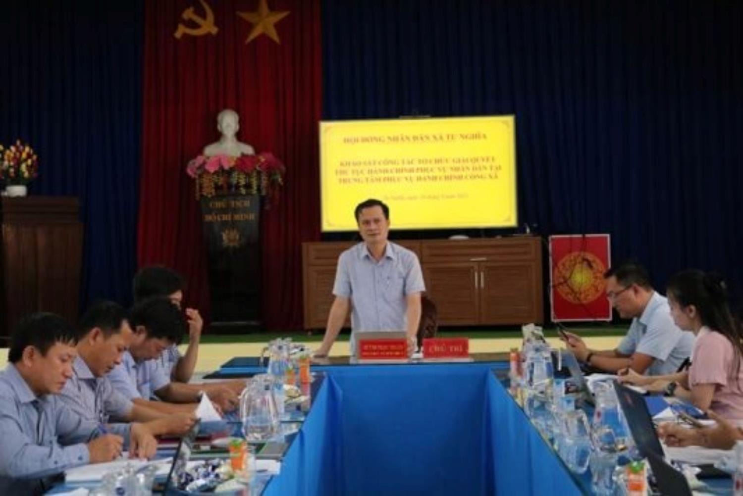 Quang cảnh buổi giám sát. Ảnh Hà My