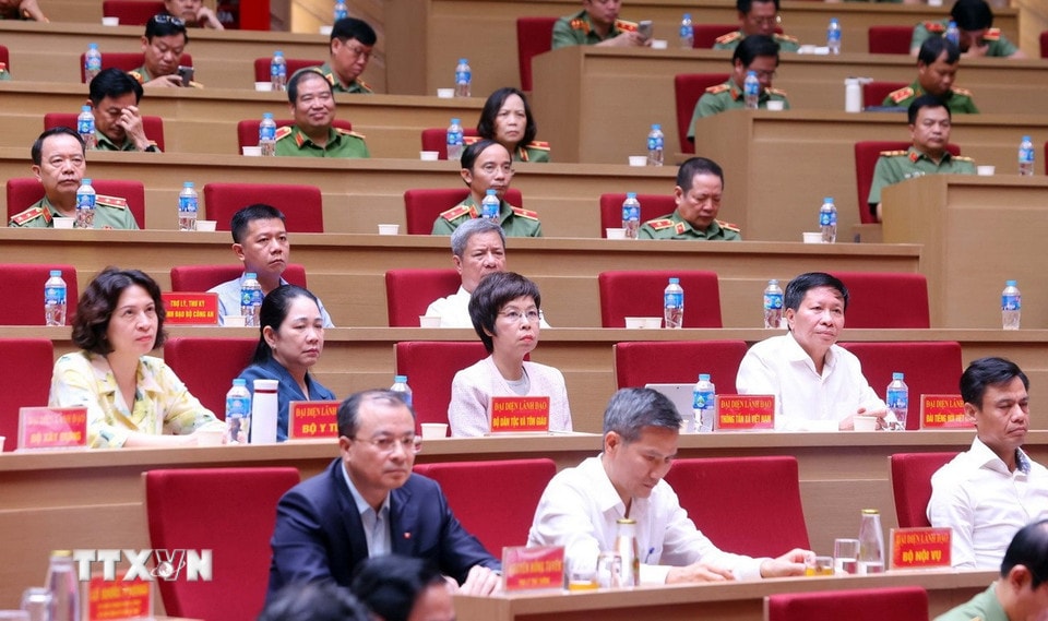 Các đại biểu tham dự hội nghị. (Ảnh: Phạm Kiên/TTXVN)