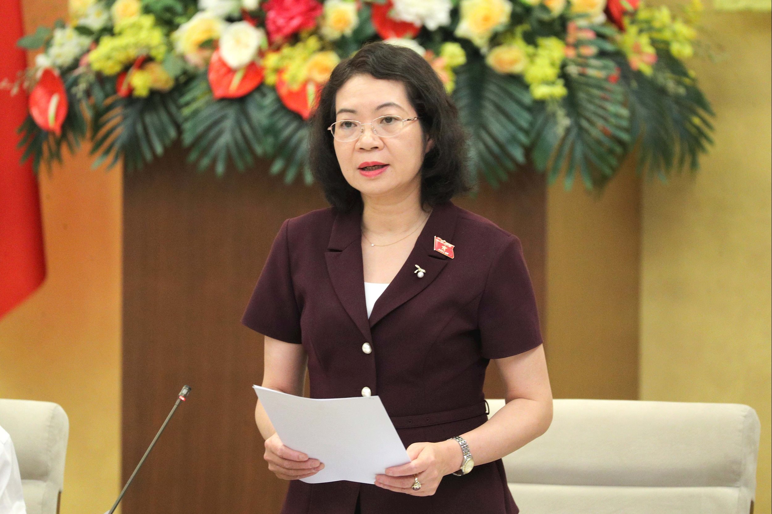 Phó Chủ nhiệm Ủy ban Pháp luật và Tư pháp Mai Thị Phương Hoa