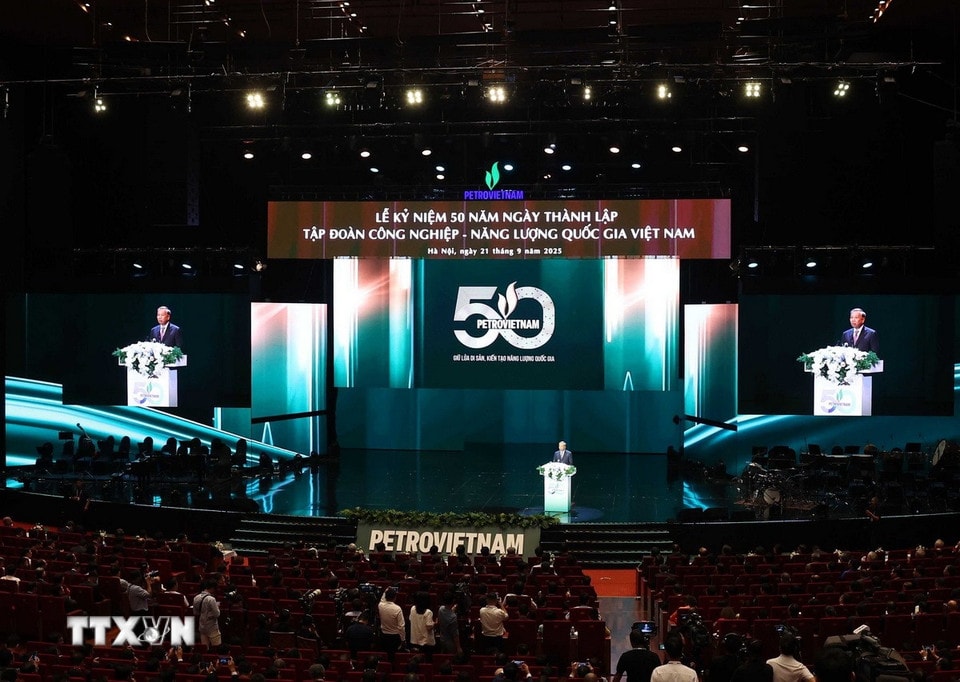 Tổng Bí thư Tô Lâm phát biểu tại buổi lễ. (Ảnh: Thống Nhất/TTXVN)