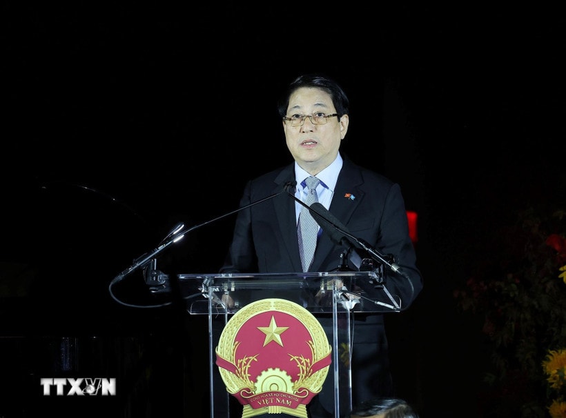 Chủ tịch nước Lương Cường phát biểu. (Ảnh: Lâm Khánh/TTXVN)