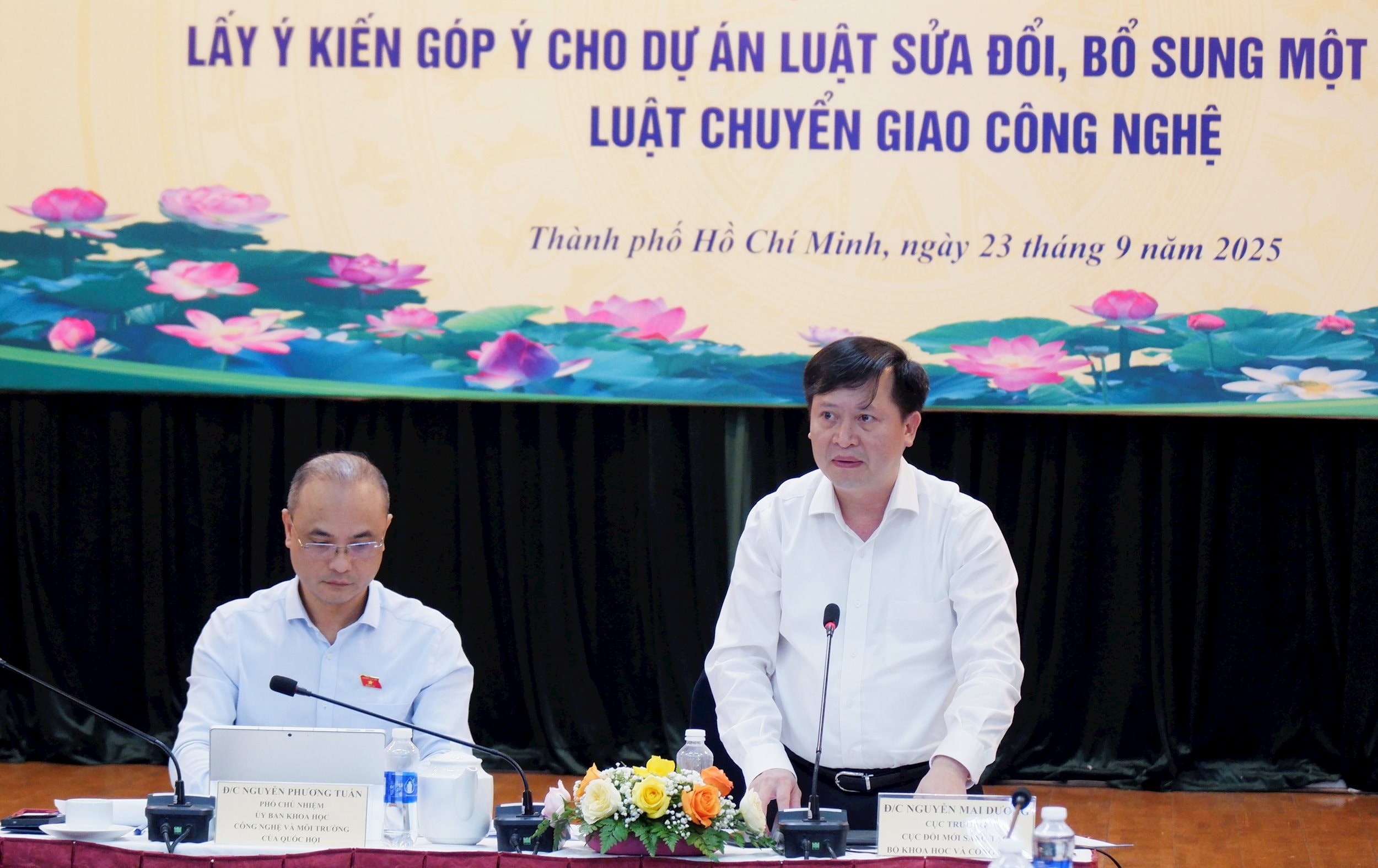 Cục trưởng Cục Đổi mới sáng tạo, Bộ Khoa học và Công nghệ Nguyễn Mai Dương phát biểu