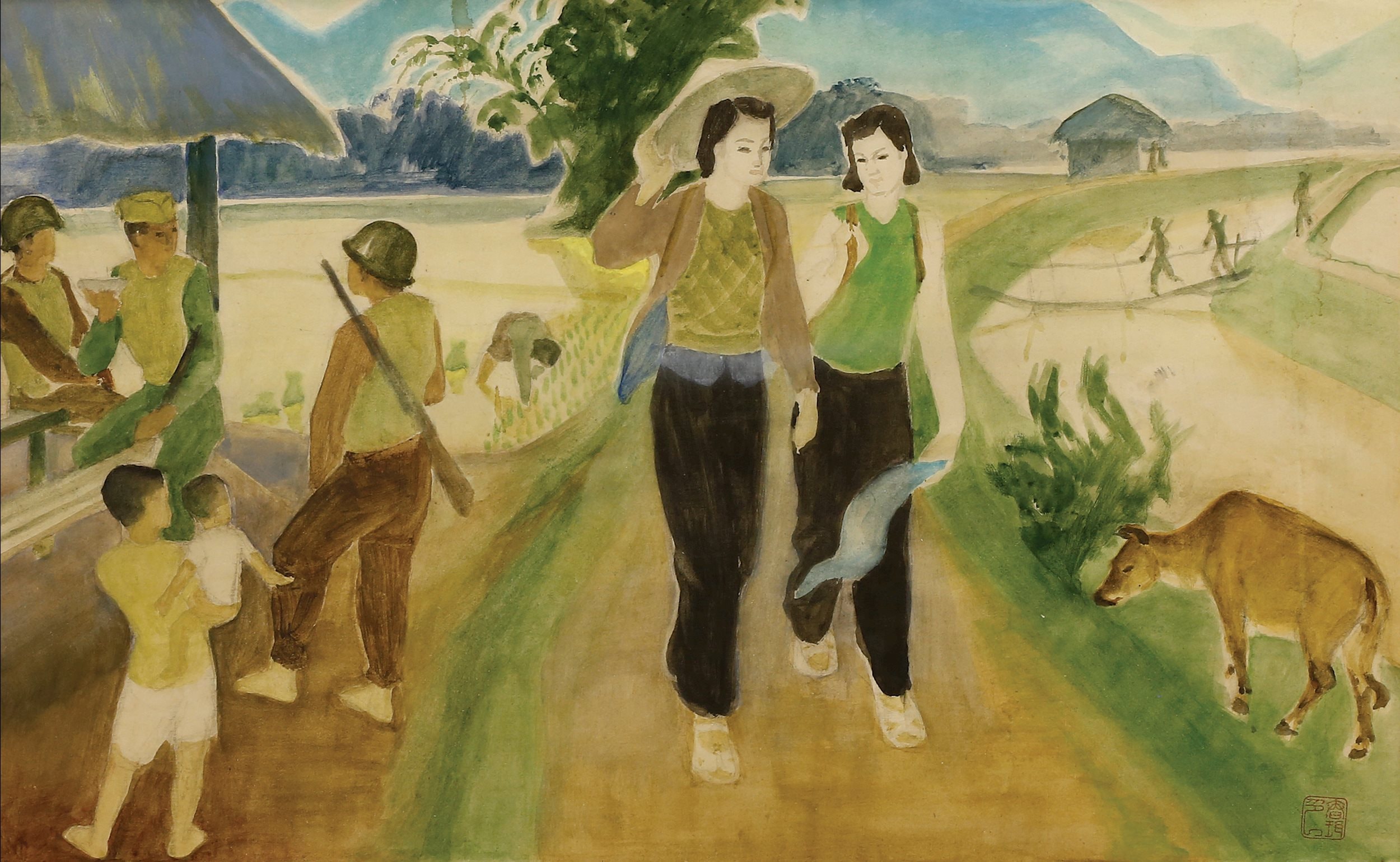 Luong Xuan Nhi 47x70 ( Phu nu Thu Do di khang chien 1954)
