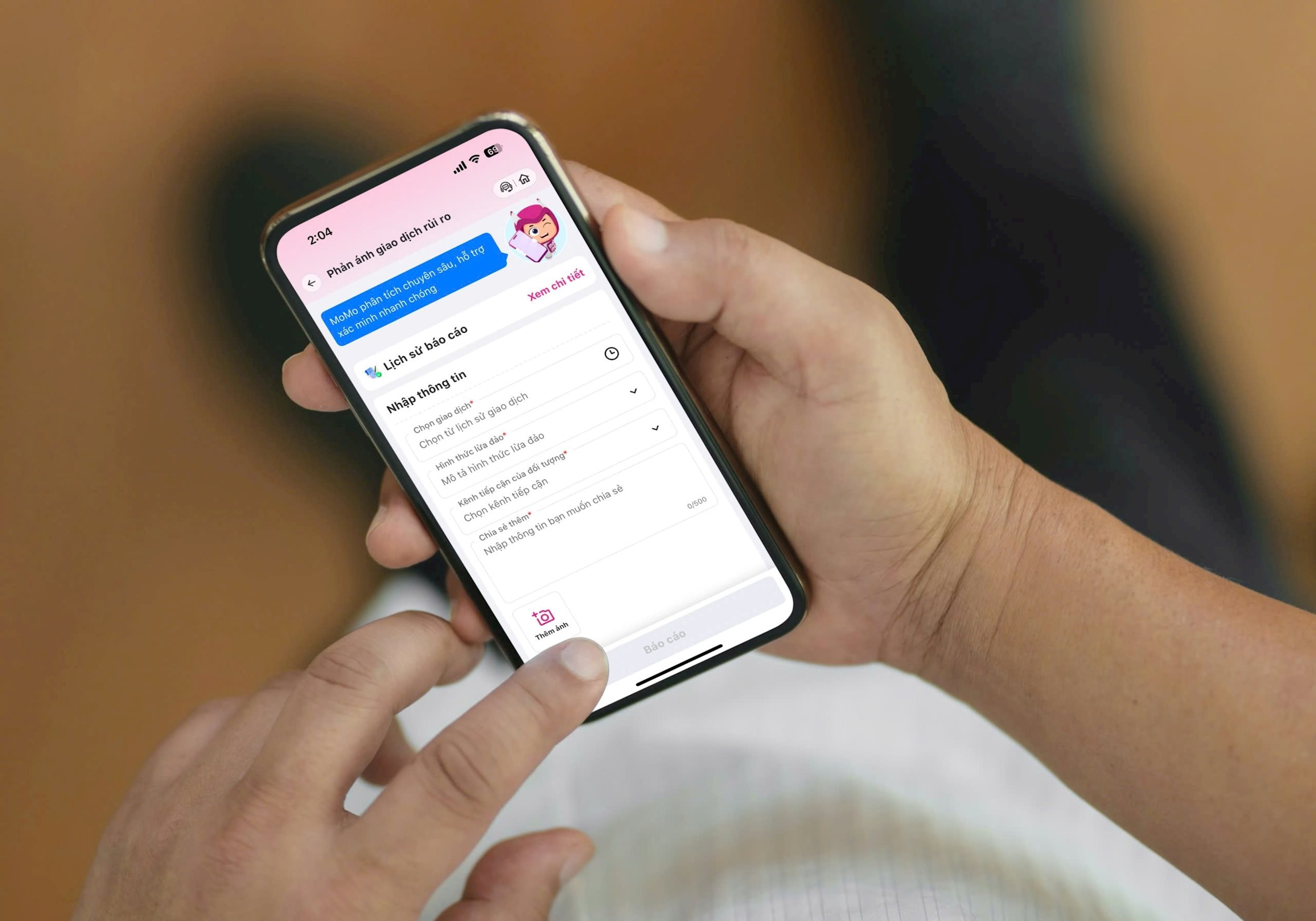 Phản ánh giao dịch rủi ro
