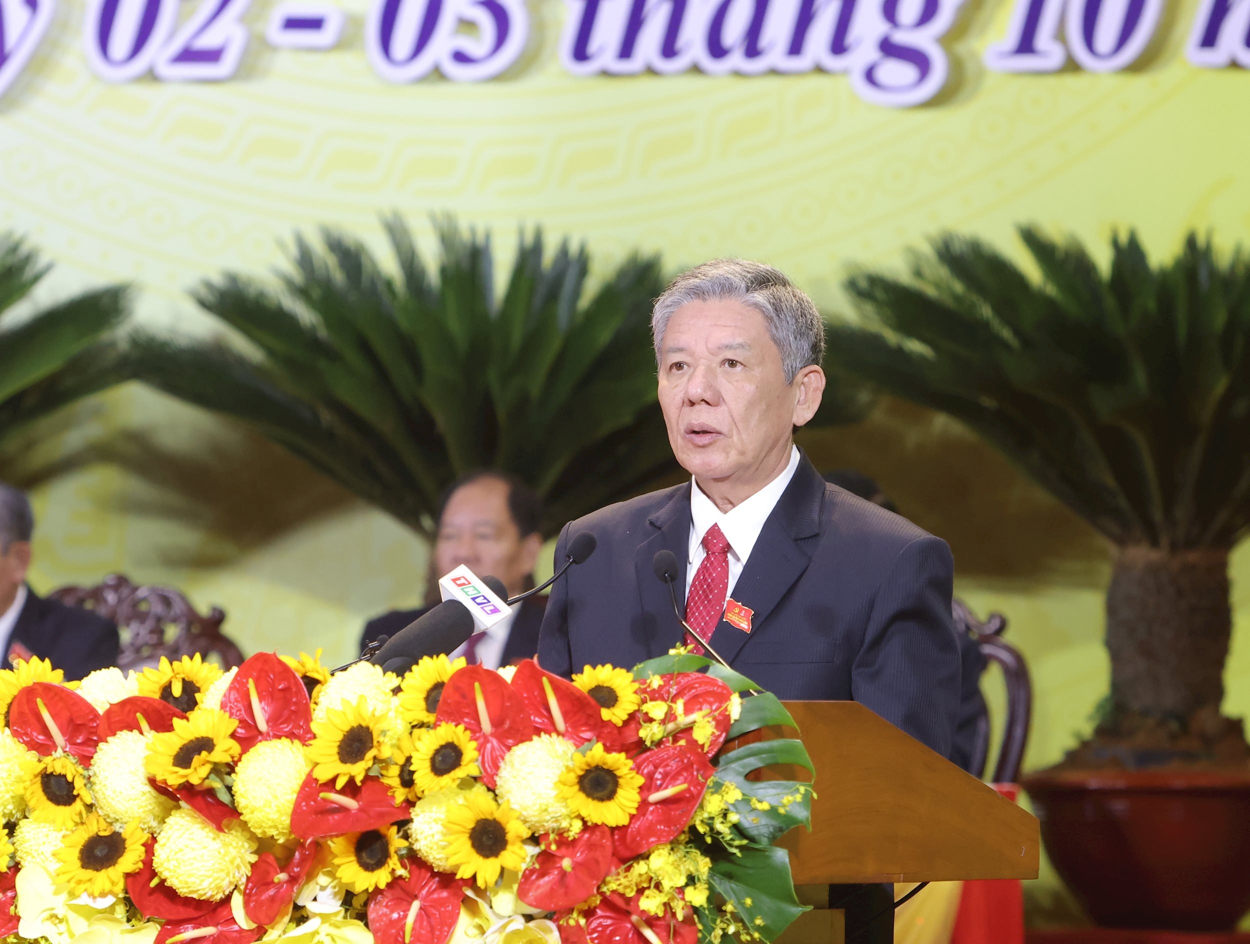 Ủy viên Trung ương Đảng, Bí thư Tỉnh ủy tỉnh Vĩnh Long nhiệm kỳ 2025-2030 phát biểu khai mạc Đại hội