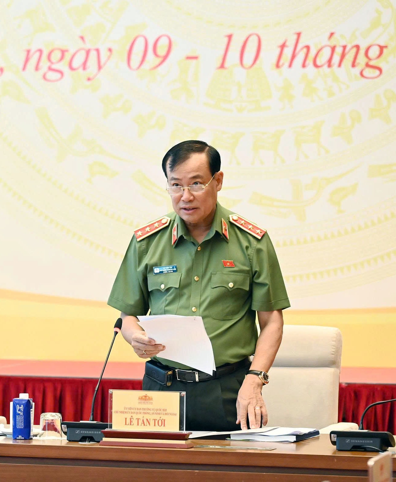 លោក Le Tan Toi រដ្ឋមន្ត្រីក្រសួងការពារជាតិ សន្តិសុខ និងកិច្ចការបរទេស
