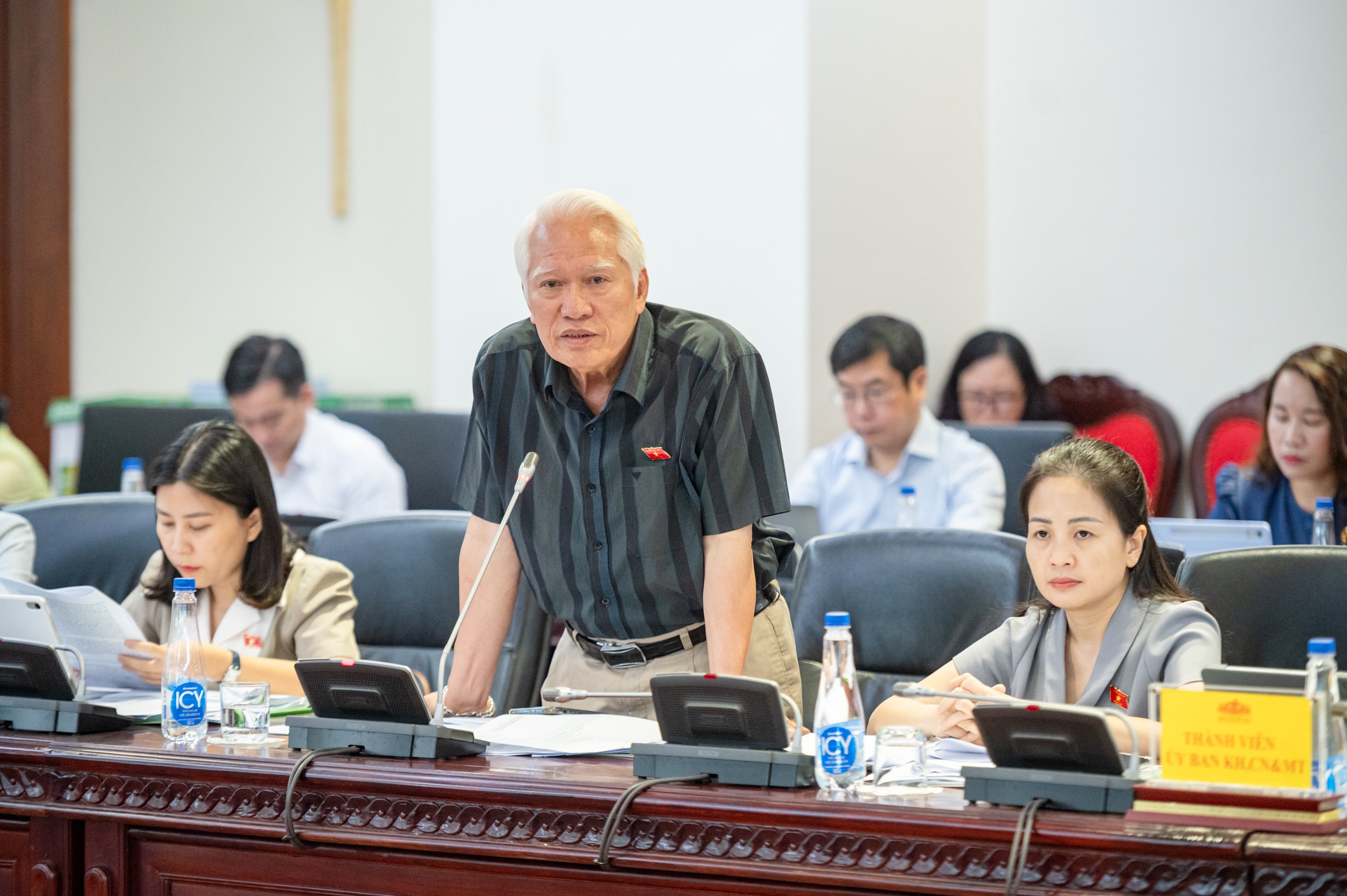 Đại biểu Quốc hội Nguyễn Chu Hồi (TP. Hải Phòng) phát biểu