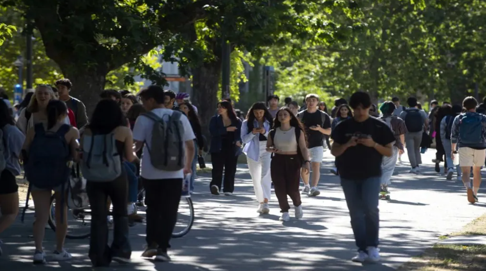 Con số 47.000 du học sinh có thể đã rời khỏi giảng đường nhưng vẫn ở lại Canada khiến dư luận lo ngại về những lỗ hổng trong chính sách nhập cư. Ảnh: Bloomberg