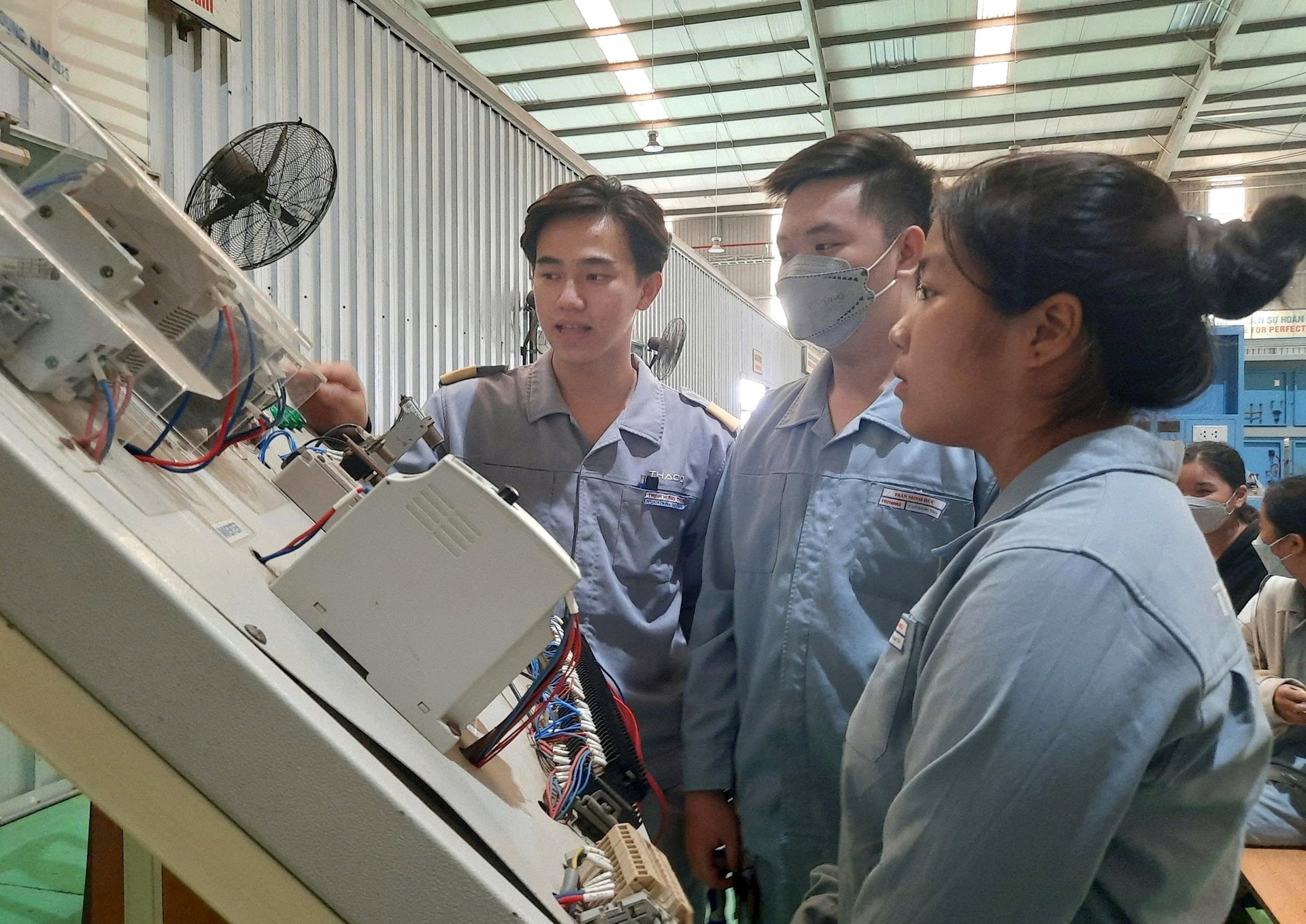 ao động miền núi học nghề tại Trường Cao đẳng THACO. Ảnh Hồ Quân