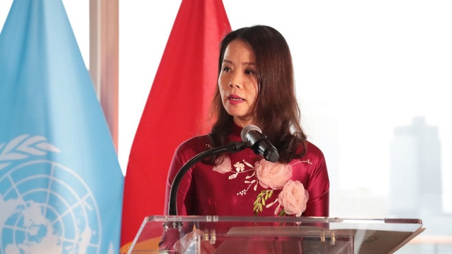 Deputy Minister of Foreign Affairs Nguyen Minh Hang (Photo: VNA) vna-potal-trien-lam-anh-e2809cviet-nam-thanh-vien-hoi-dong-nhan-quyen-lien-hop-quoce2809d-tai-new-york-8337289.jpg