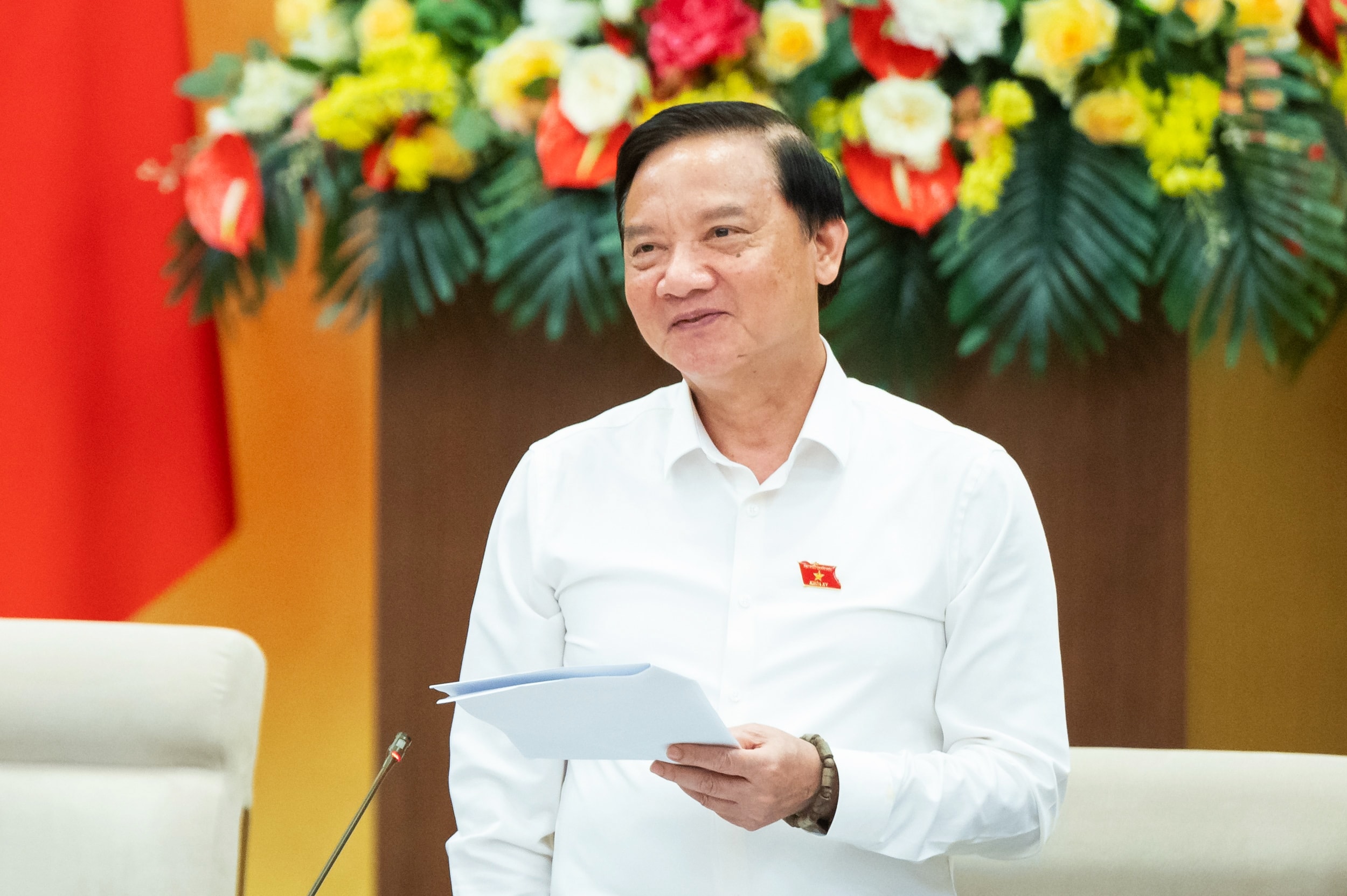 Promluvil místopředseda Národního shromáždění Nguyen Khac Dinh