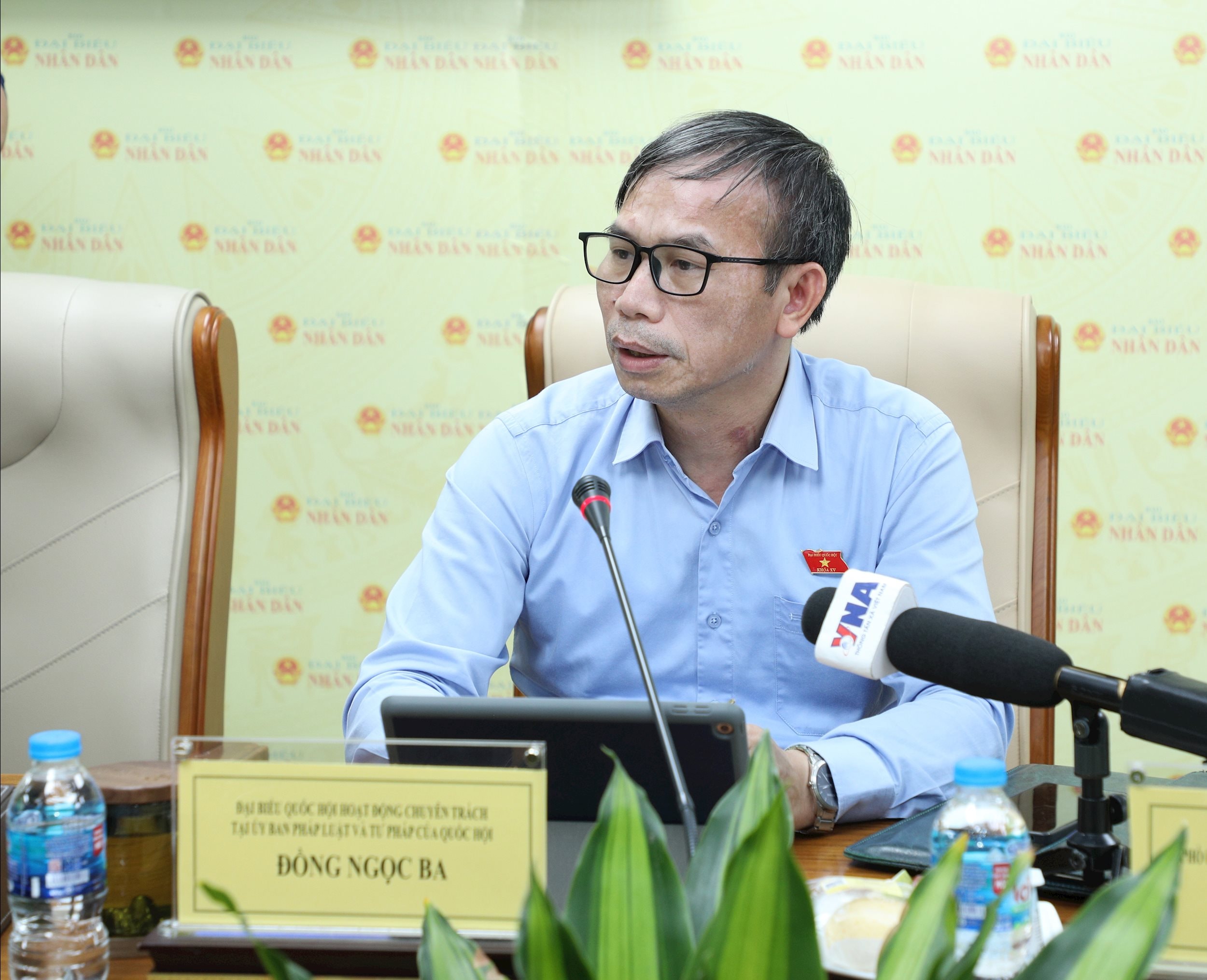 ĐBQH hoạt động chuyên trách tại Ủy ban Pháp luật và Tư pháp của Quốc hội Đồng Ngọc Ba. Ảnh: Khánh Duy 