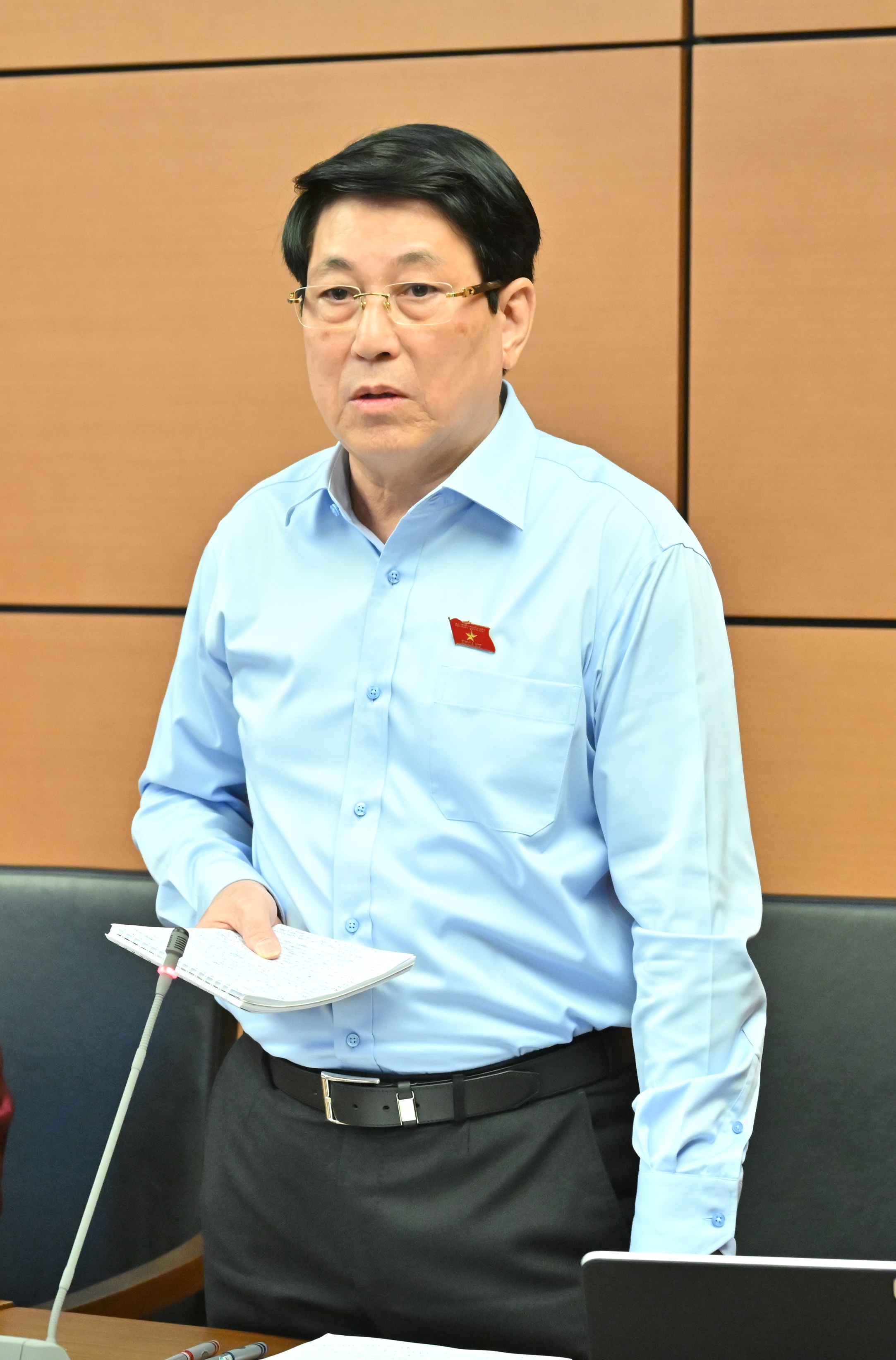 Chủ tịch nước Lương Cường phát biểuVQK_1252