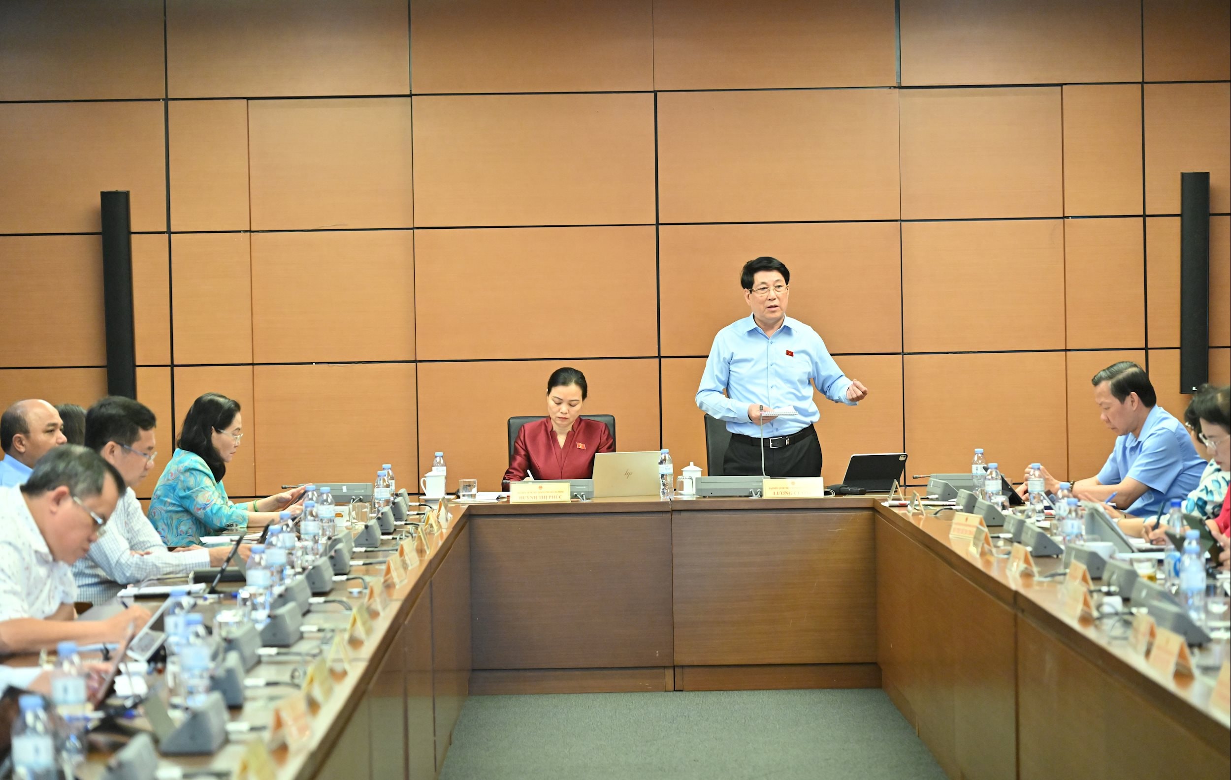 Chủ tịch nước Lương Cường phát biểuVQK_1281