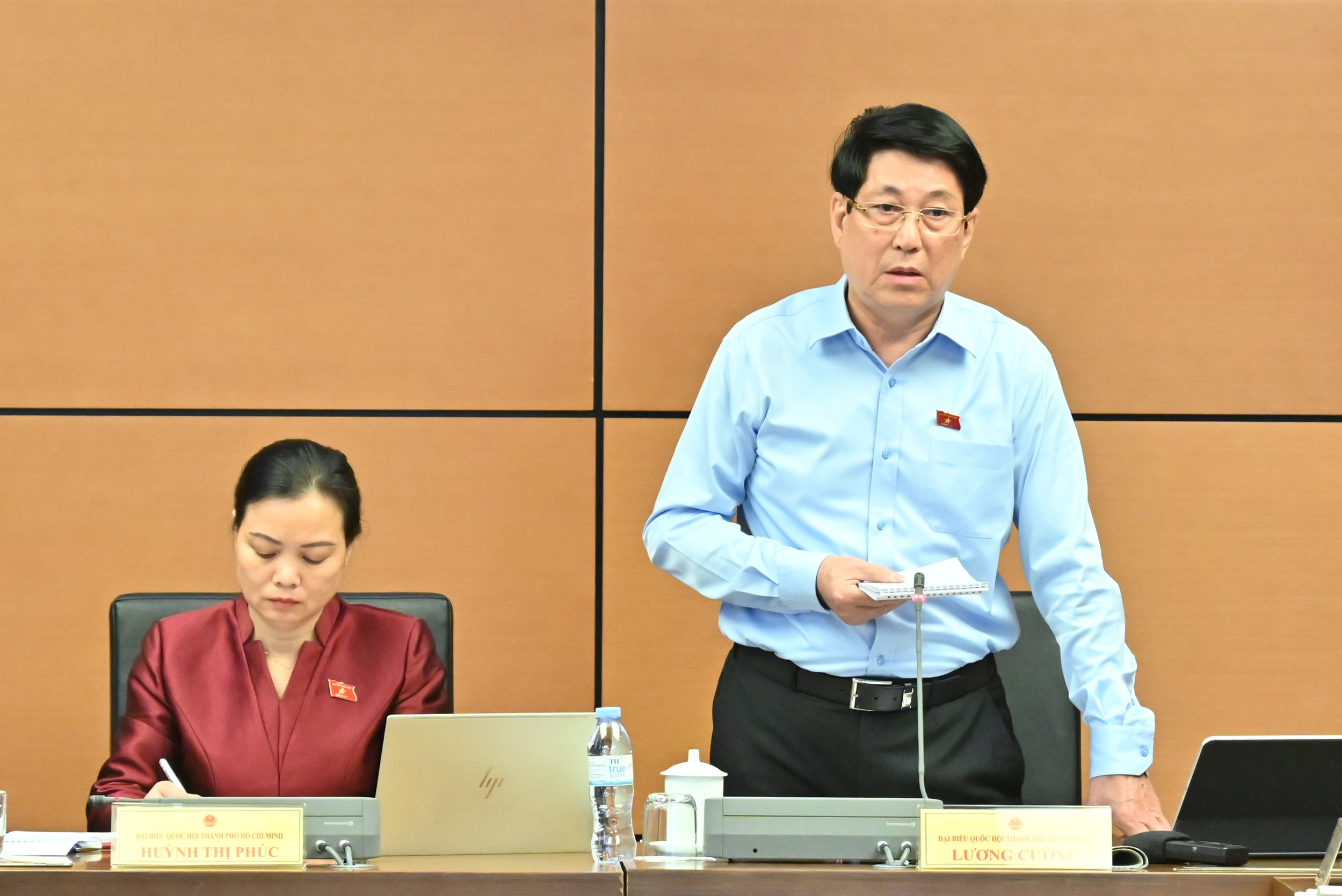 Chủ tịch nước Lương Cường phát biểuVQK_1286