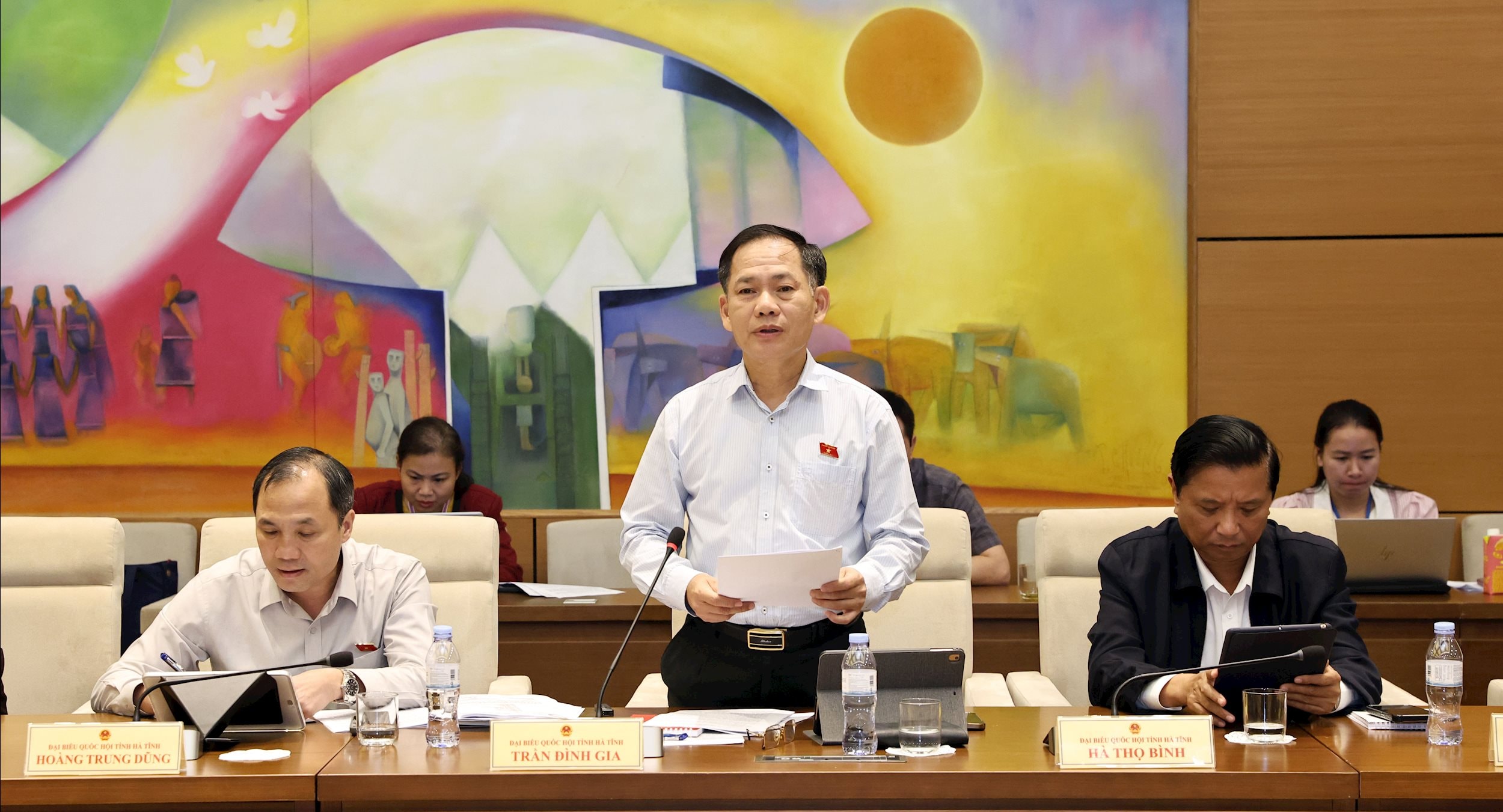 ĐBQH Trần Đình Gia (Hà Tĩnh) phát biểu