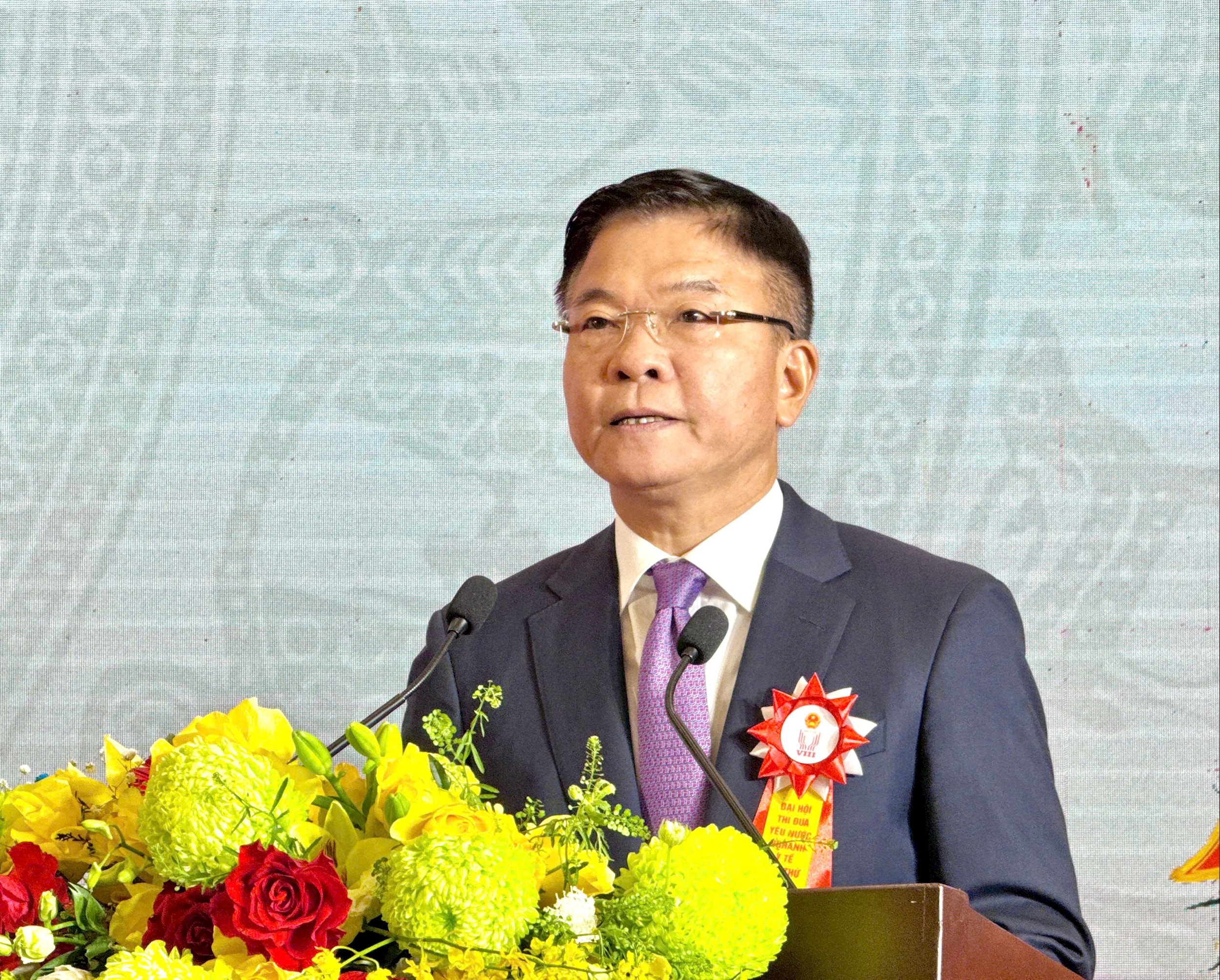 Phó Thủ tướng Chính phủ Lê Thành Long phát biểu chỉ đạo tại đại hội. Ảnh: Hải Yến