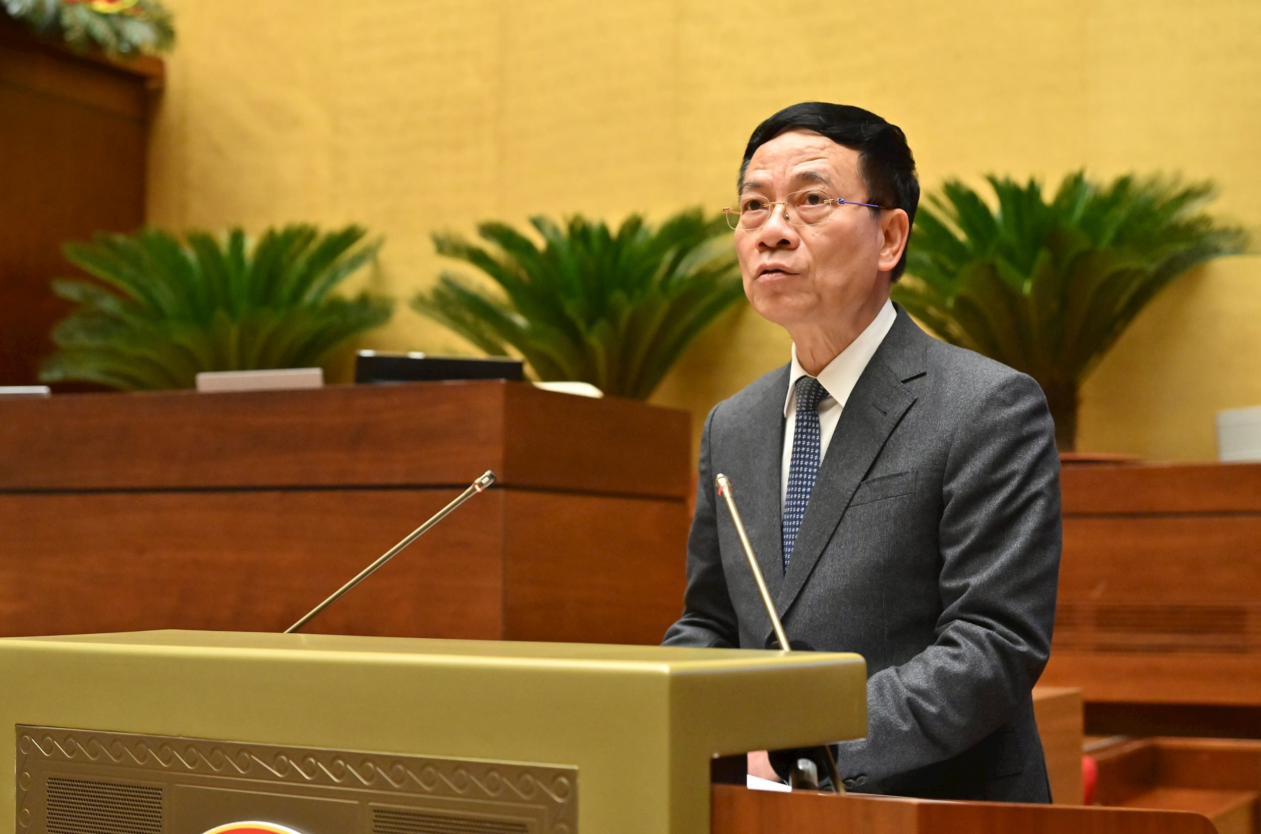 Bộ trưởng Bộ Khoa học và Công nghệ Nguyễn Mạnh HùngVQK_2823