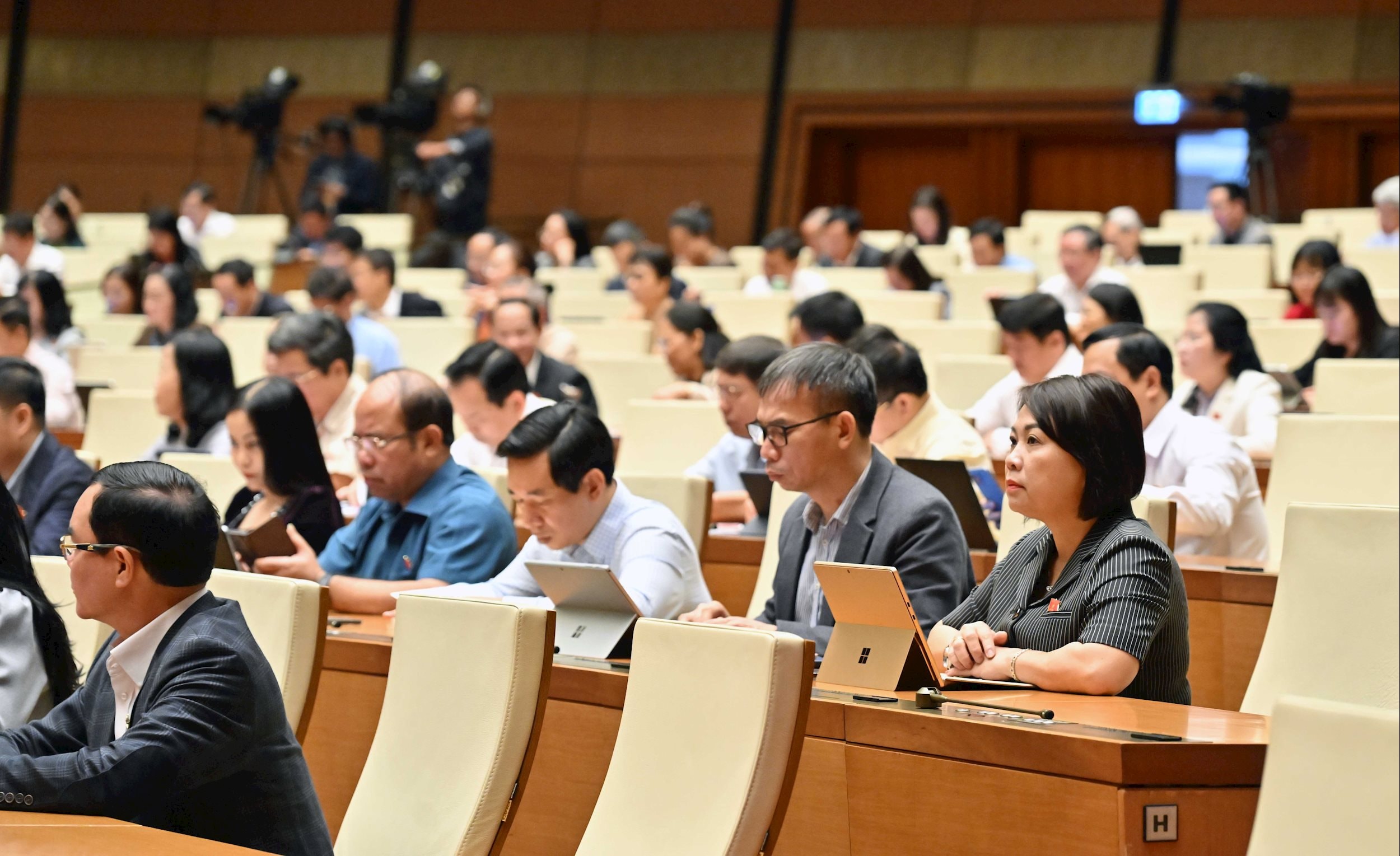 Các đại biểu tại phiên họpVQK_2655