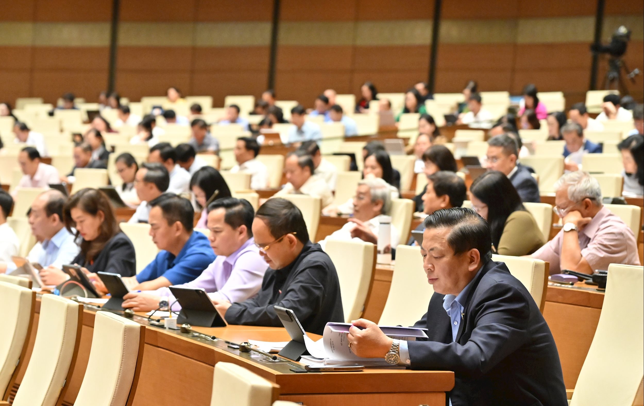 Các đại biểu tại phiên họpVQK_2890