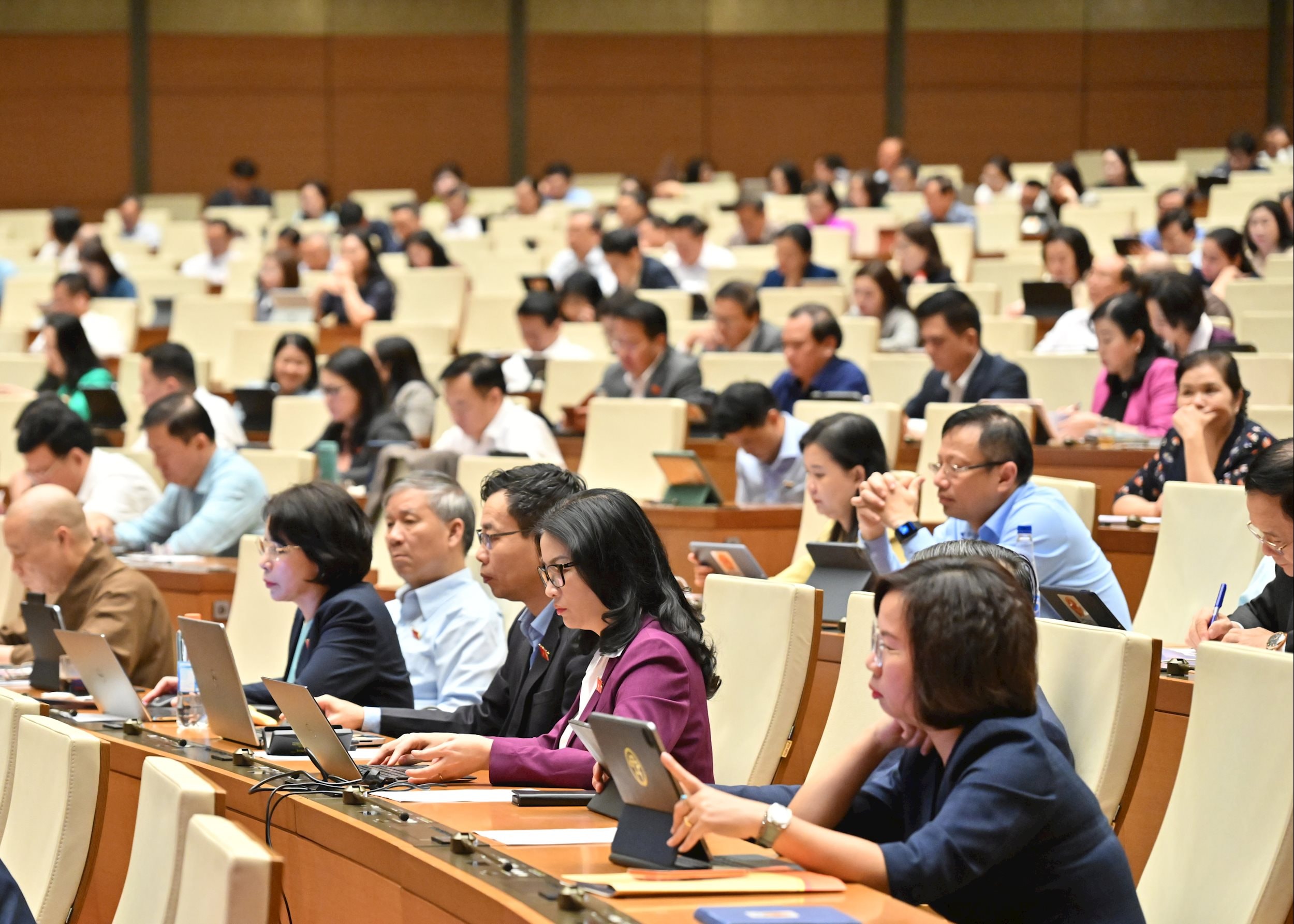 Các đại biểu tại phiên họpVQK_2893