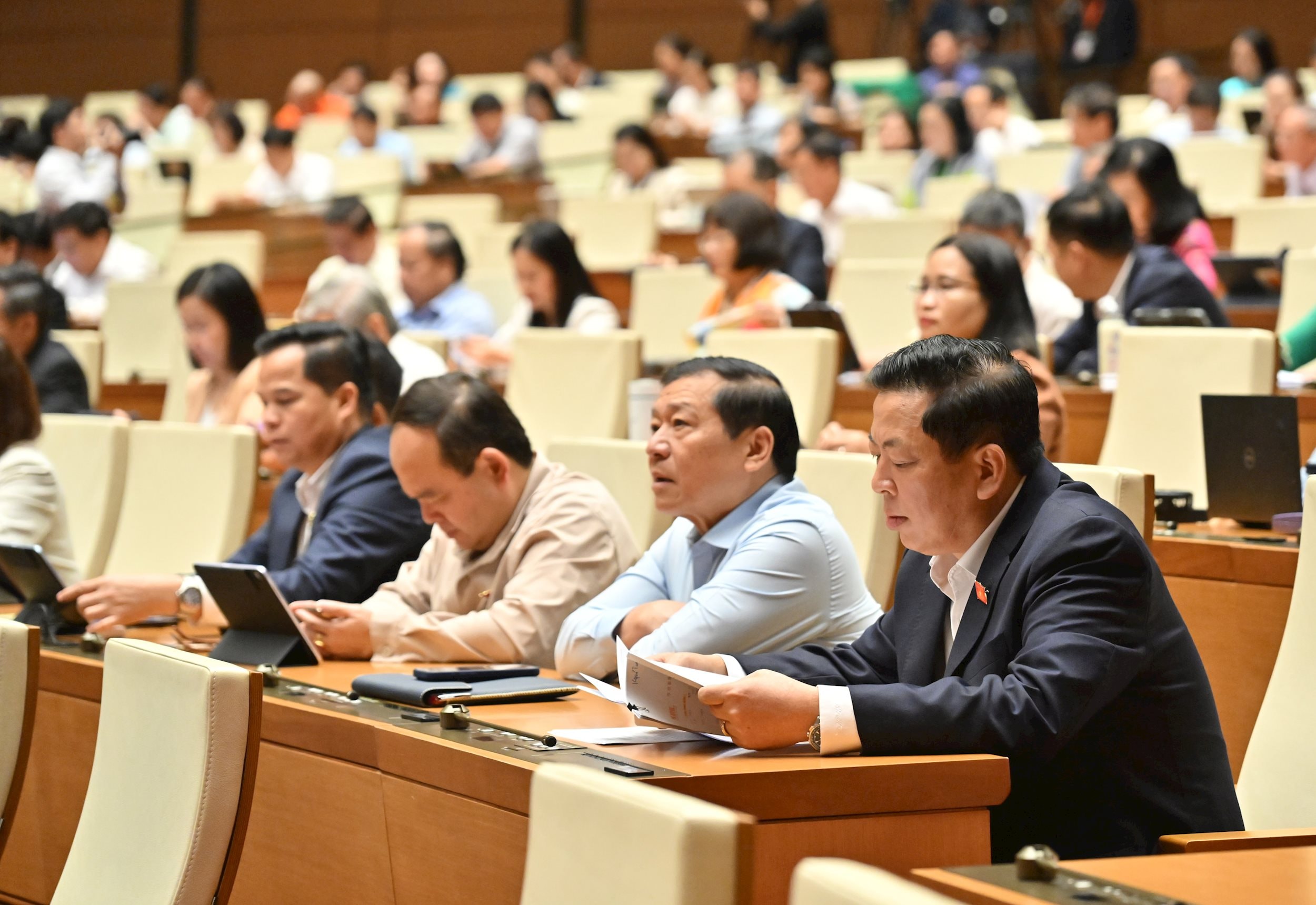 Các đại biểu tại phiên họpVQK_3030