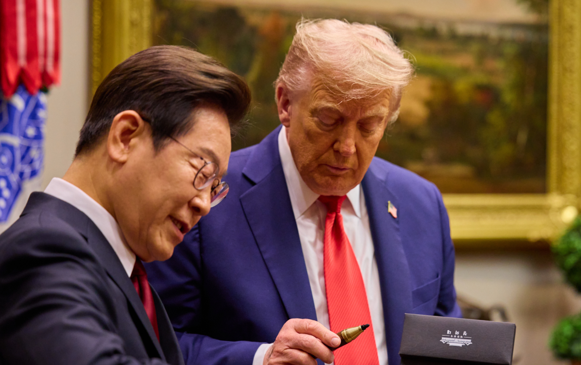 Chính quyền Tổng thống Lee Jae-myung đang thể hiện cách tiếp cận mới: cứng rắn và thực dụng hơn trong quan hệ với Mỹ.Ảnh: Phủ Tổng thống Hàn Quốc