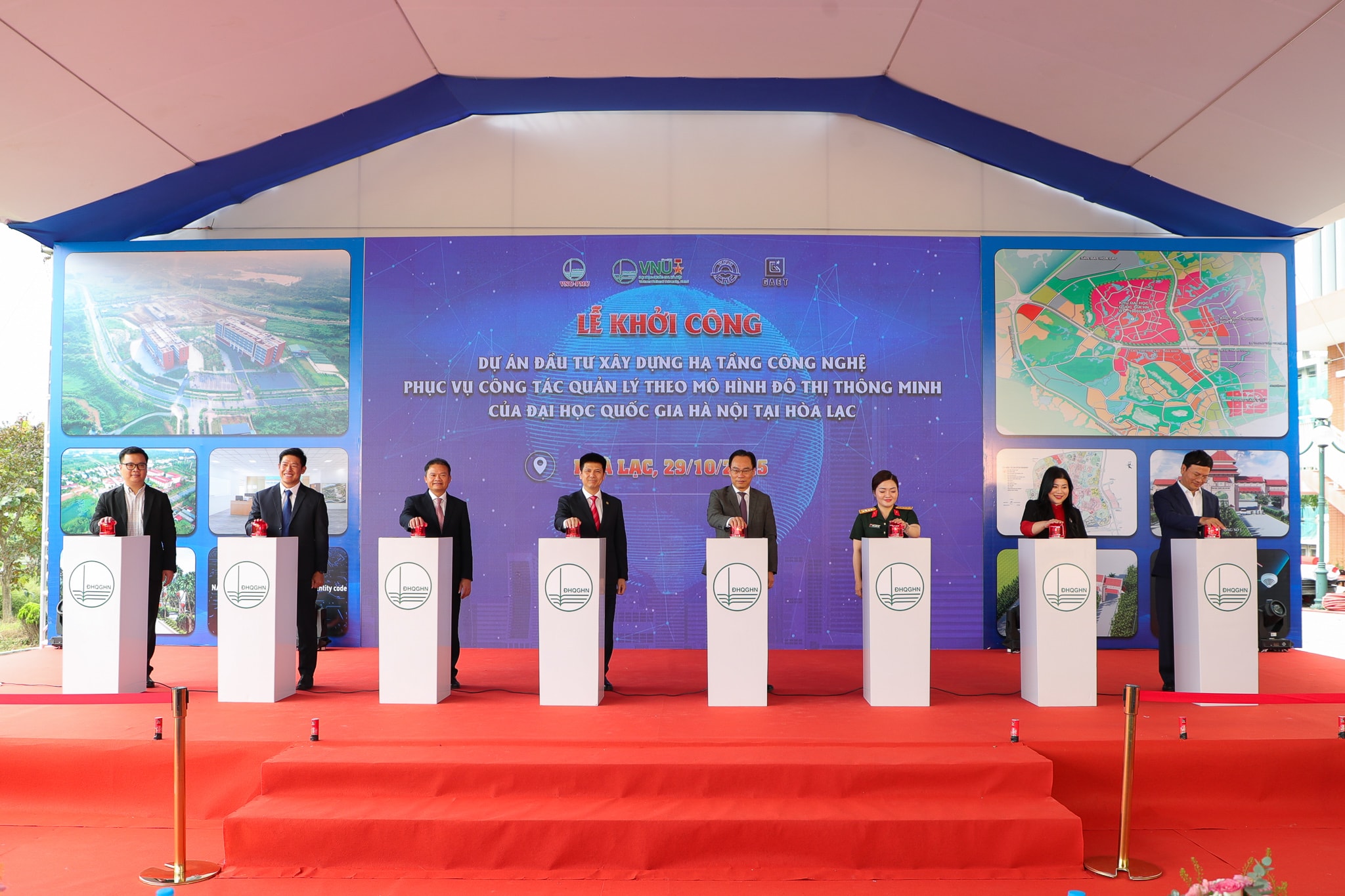 VNU - Khoi cong Du an Ha tang cong nghe Hoa Lac (28)