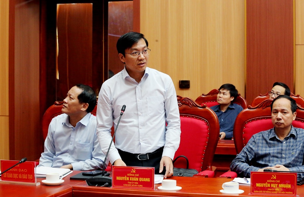 ប្រធាននាយកដ្ឋានសំណង់ លោក Nguyen Xuan Quang