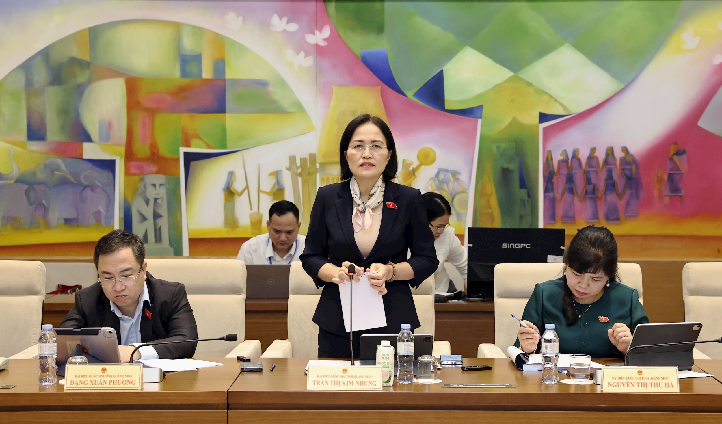 ĐBQH Trần Thị Kim Nhung (Quảng Ninh) phát biểu