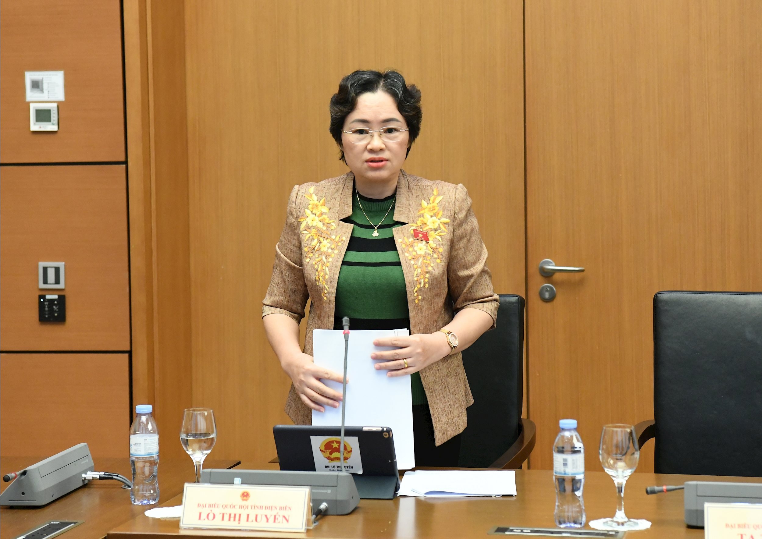 Phó Trưởng Đoàn chuyên trách phụ trách Đoàn ĐBQH tỉnh Điện Biên Lò Thị Luyến.1