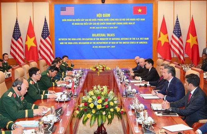 An overview of the talks (Photo: VNA) hoi-dam.jpg
