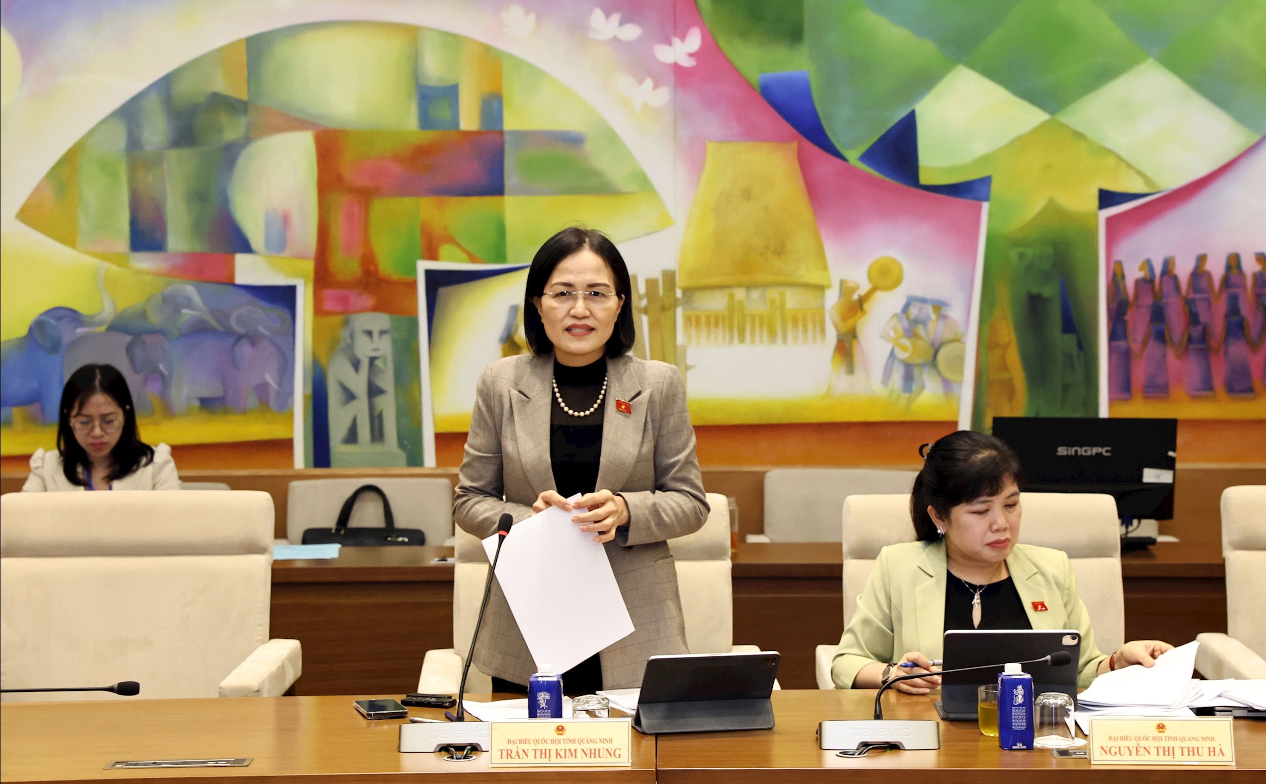 ĐBQH Trần Thị Kim Nhung (Quảng Ninh) phát biểu