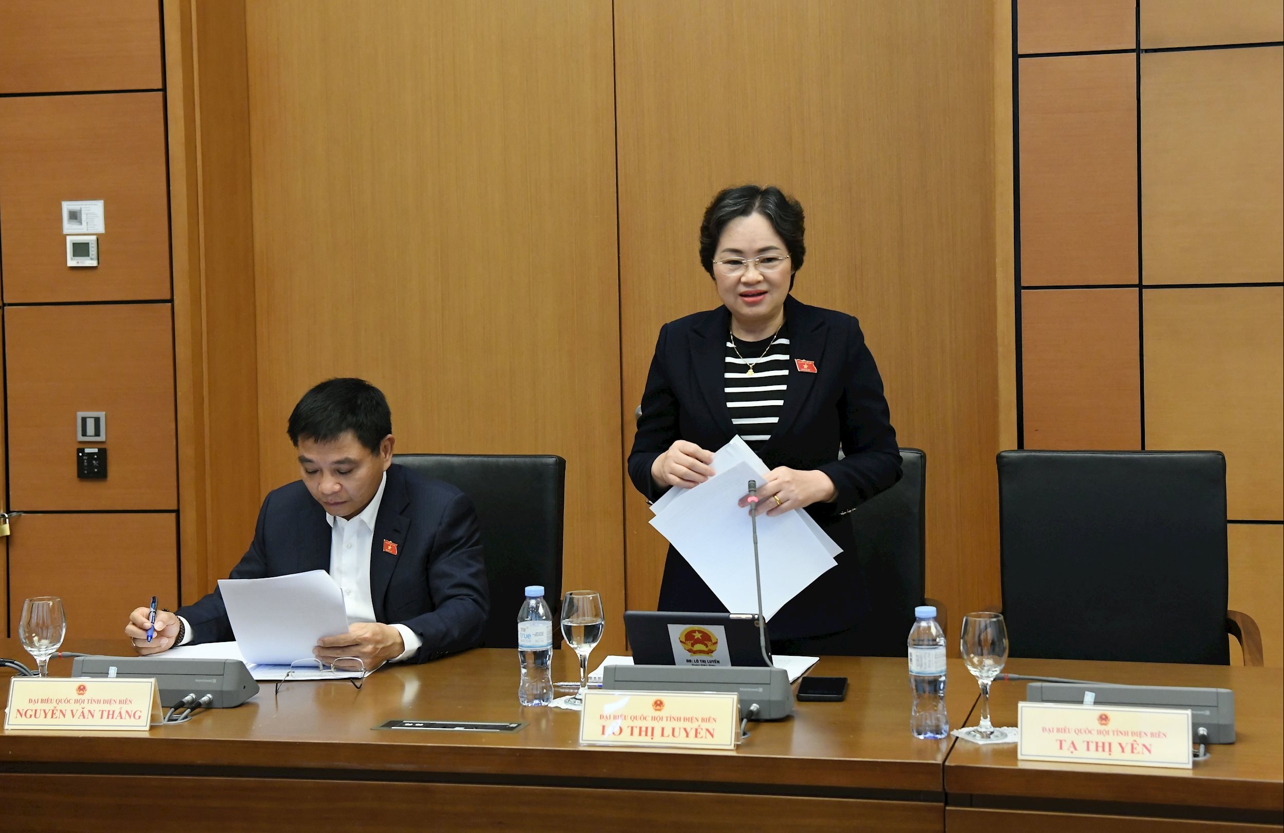 Phó Trưởng Đoàn chuyên trách phụ trách Đoàn ĐBQH tỉnh Điện Biên Lò Thị Luyến.1