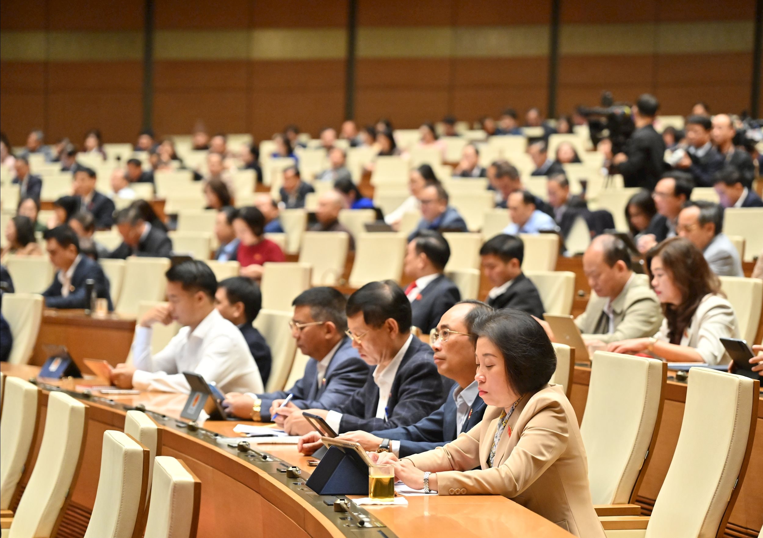 Delegater vid mötet