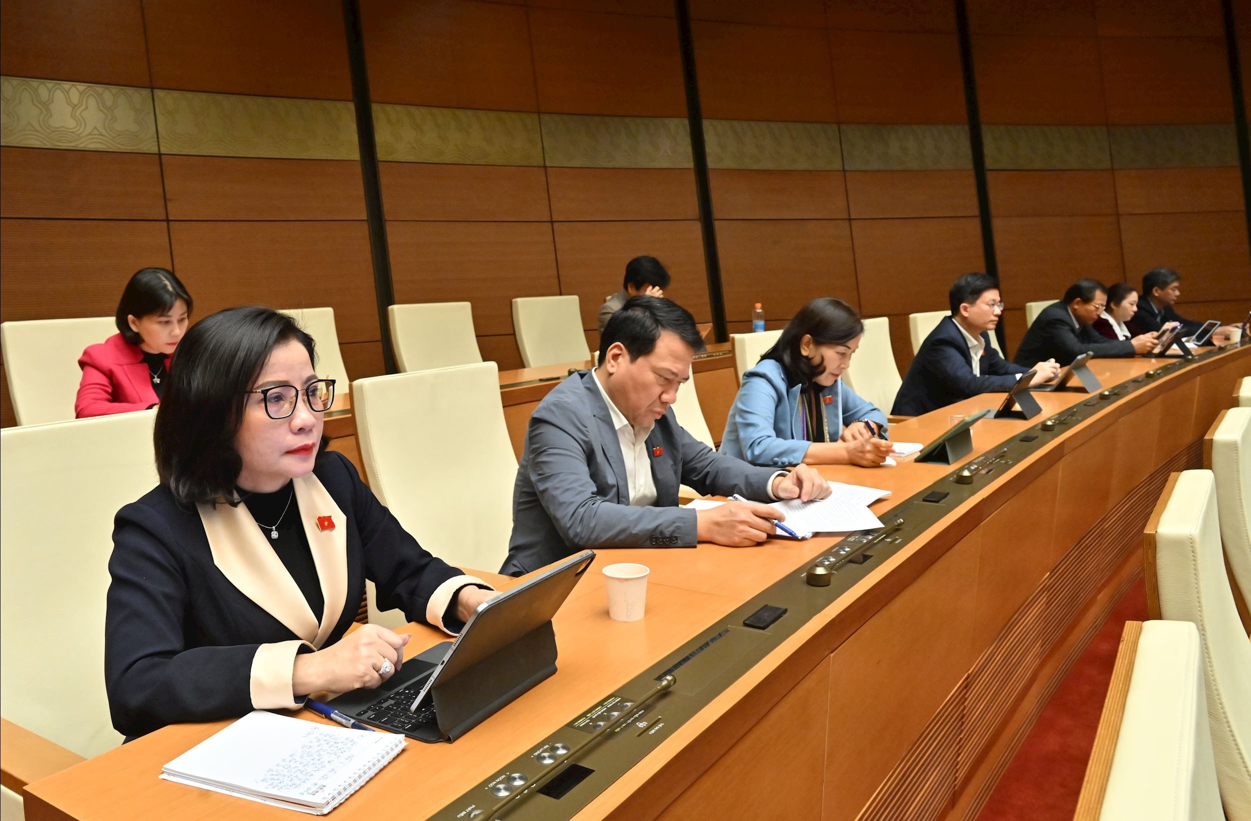 Delegater vid mötet