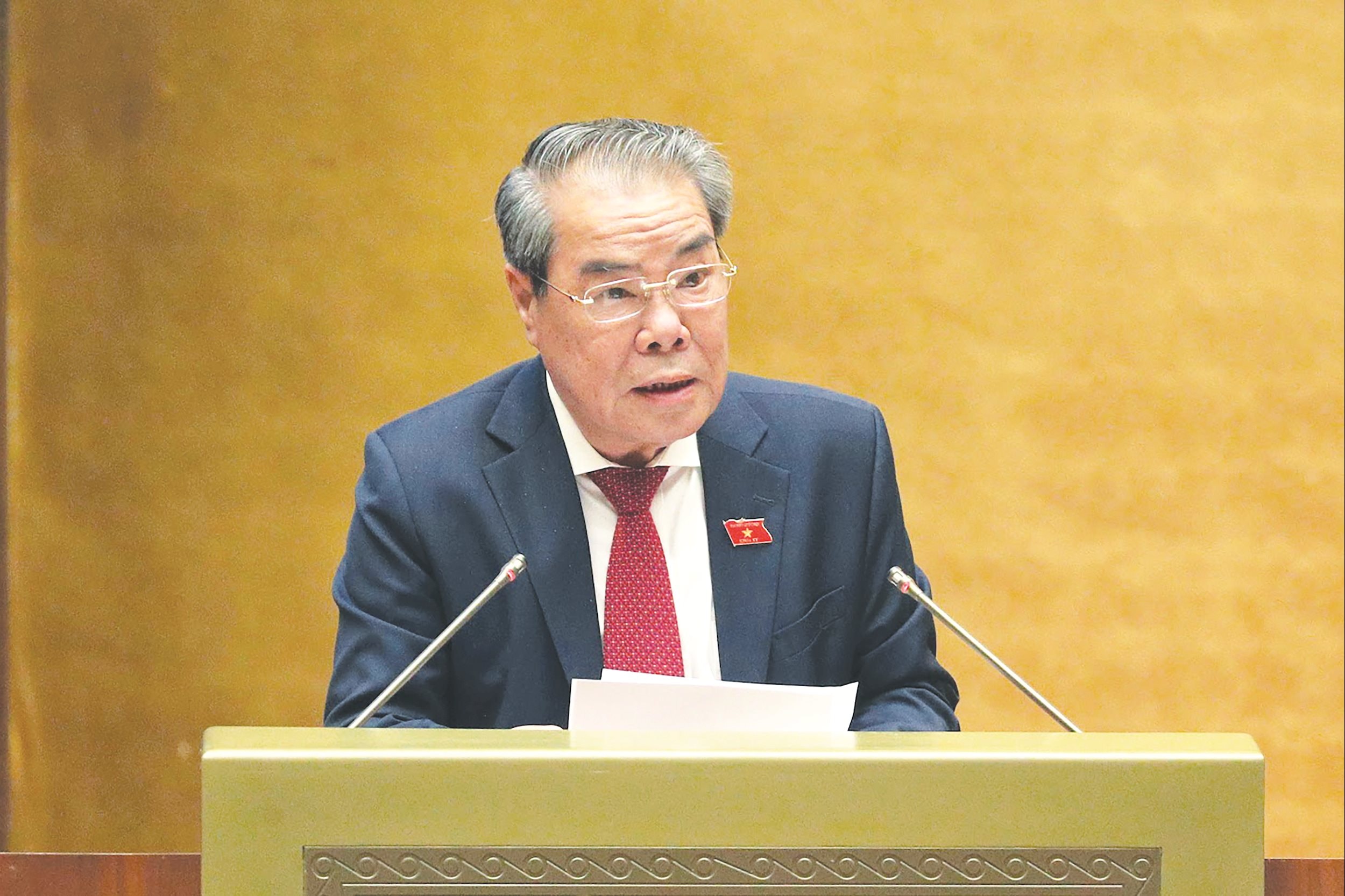 Ordförande för Folkets strävanden och tillsynskommittén, Duong Thanh Binh