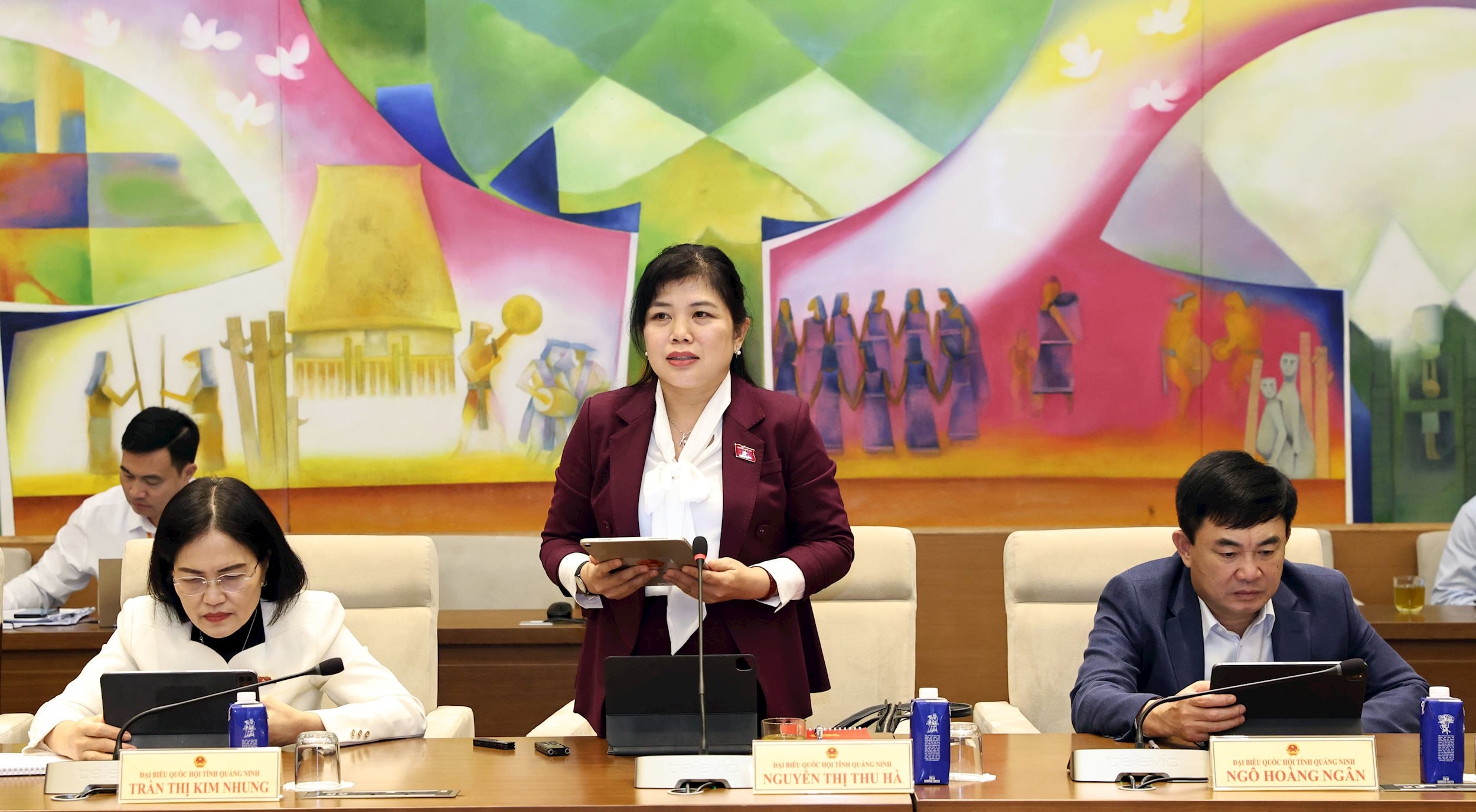 ທ່ານຜູ້ແທນສະພາແຫ່ງຊາດ ຫງວຽນທິທູຮ່າ (ກວາງນິງ) ກ່າວຄຳເຫັນວ່າ