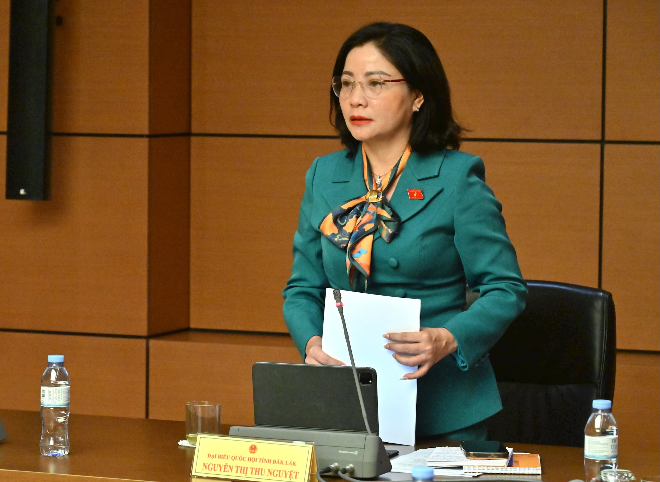 Phó Trưởng đoàn chuyên trách, phụ trách Đoàn ĐBQH tỉnh Nguyễn Thị Thu NguyệtVQK_6434