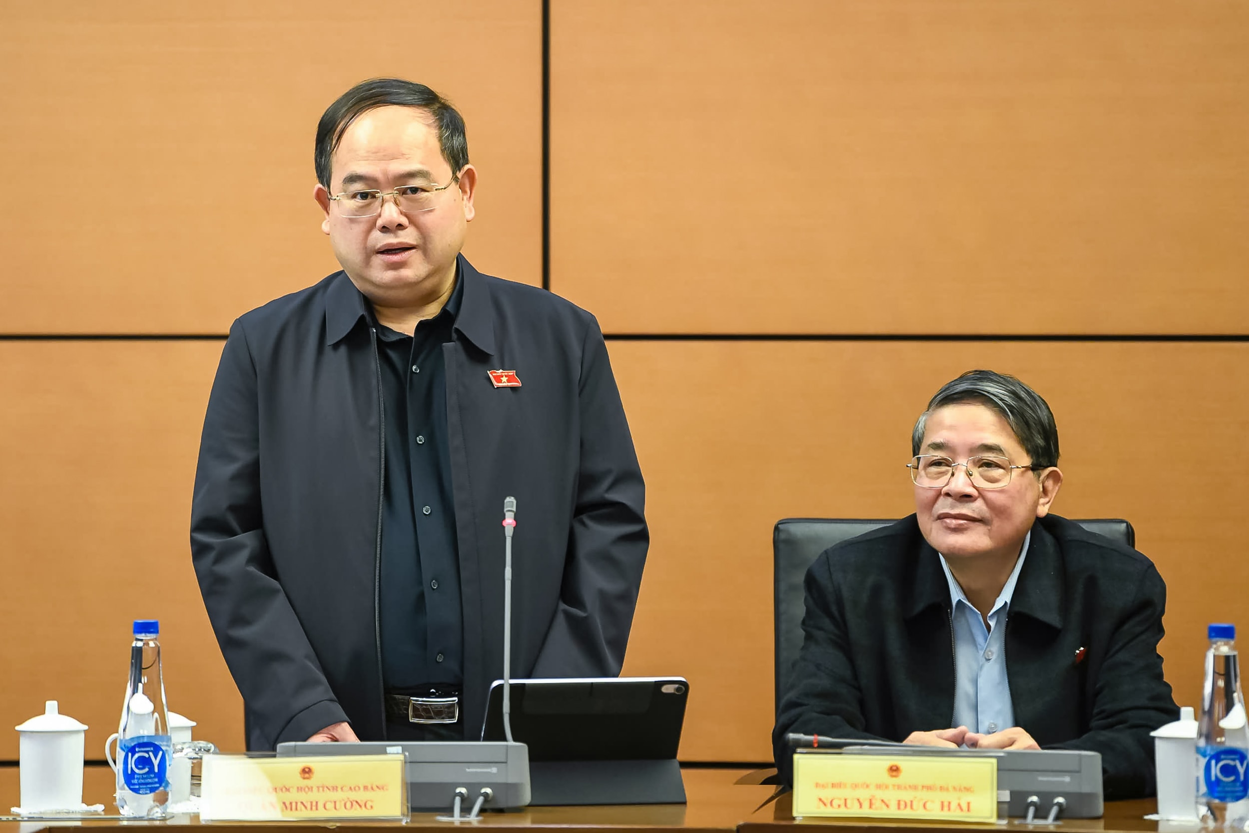 Delegát Národního shromáždění Quan Minh Cuong (Cao Bang)