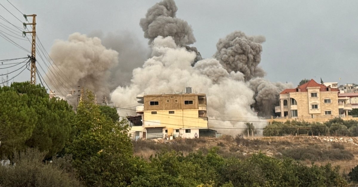 Israel khong kich Lebanon anh 1