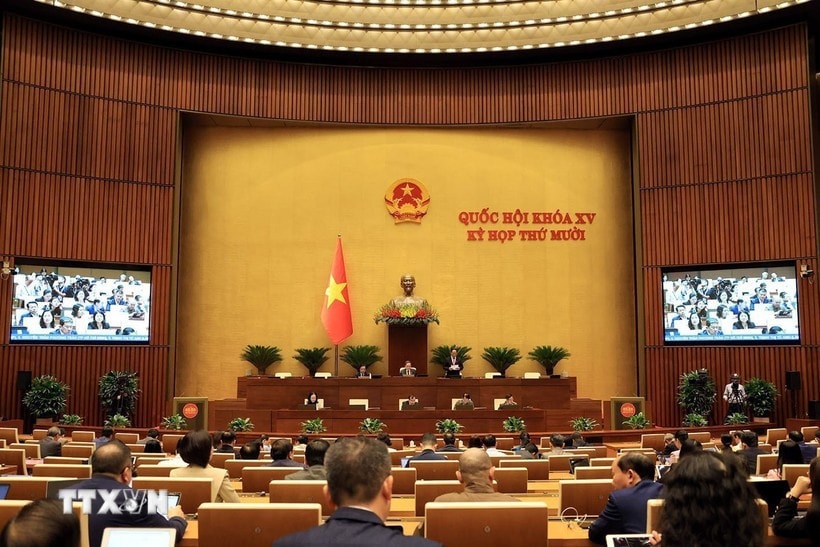 At the 10th session of the 15th National Assembly (Photo: VNA)