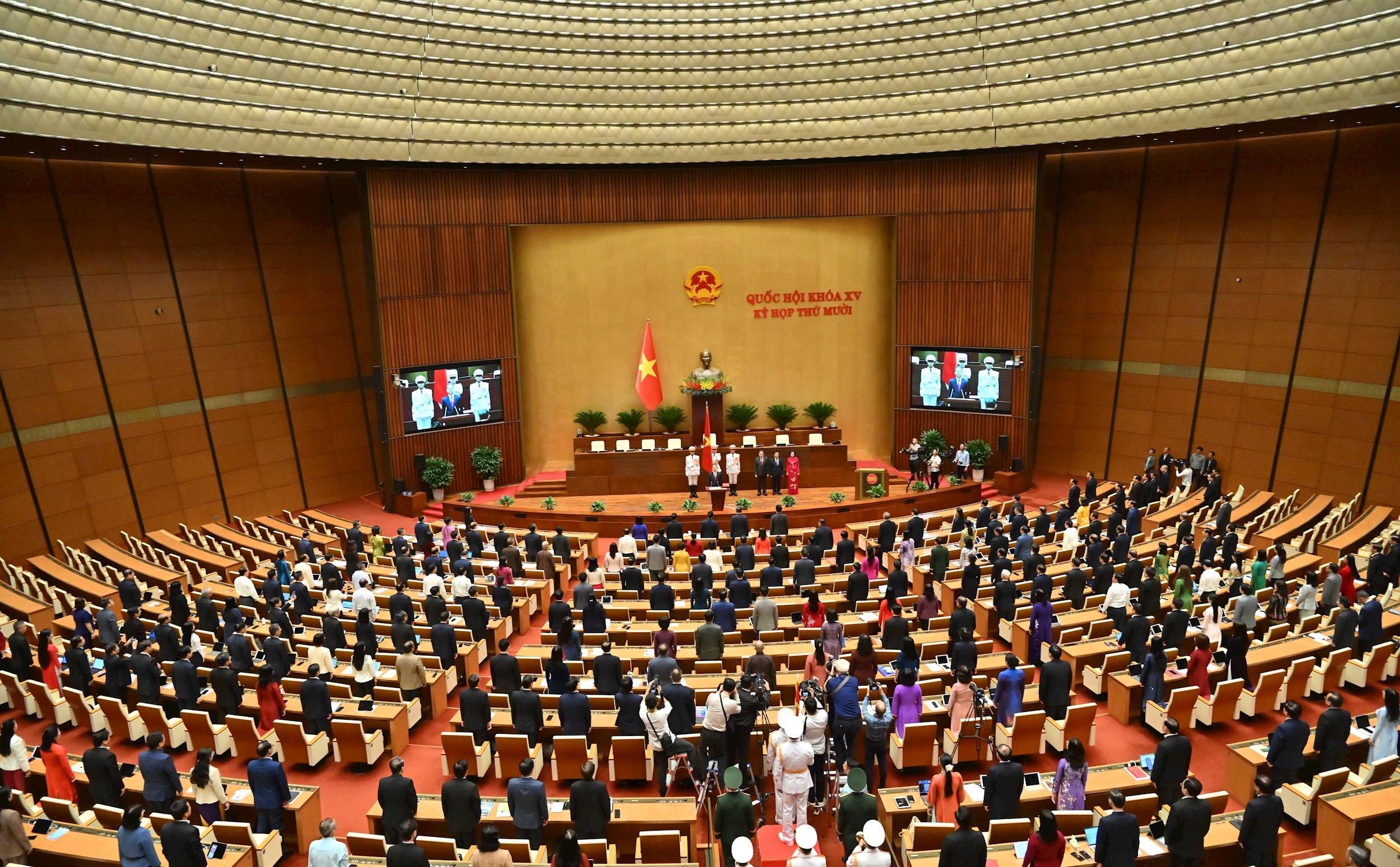 Toàn cảnh Lễ Tuyên thệ của Chánh án Tòa án nhân dân tối cao Nguyễn Văn QuảngVQK_8638++