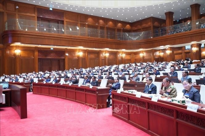 A meeting of the Lao National Assembly (File photo: VNA)