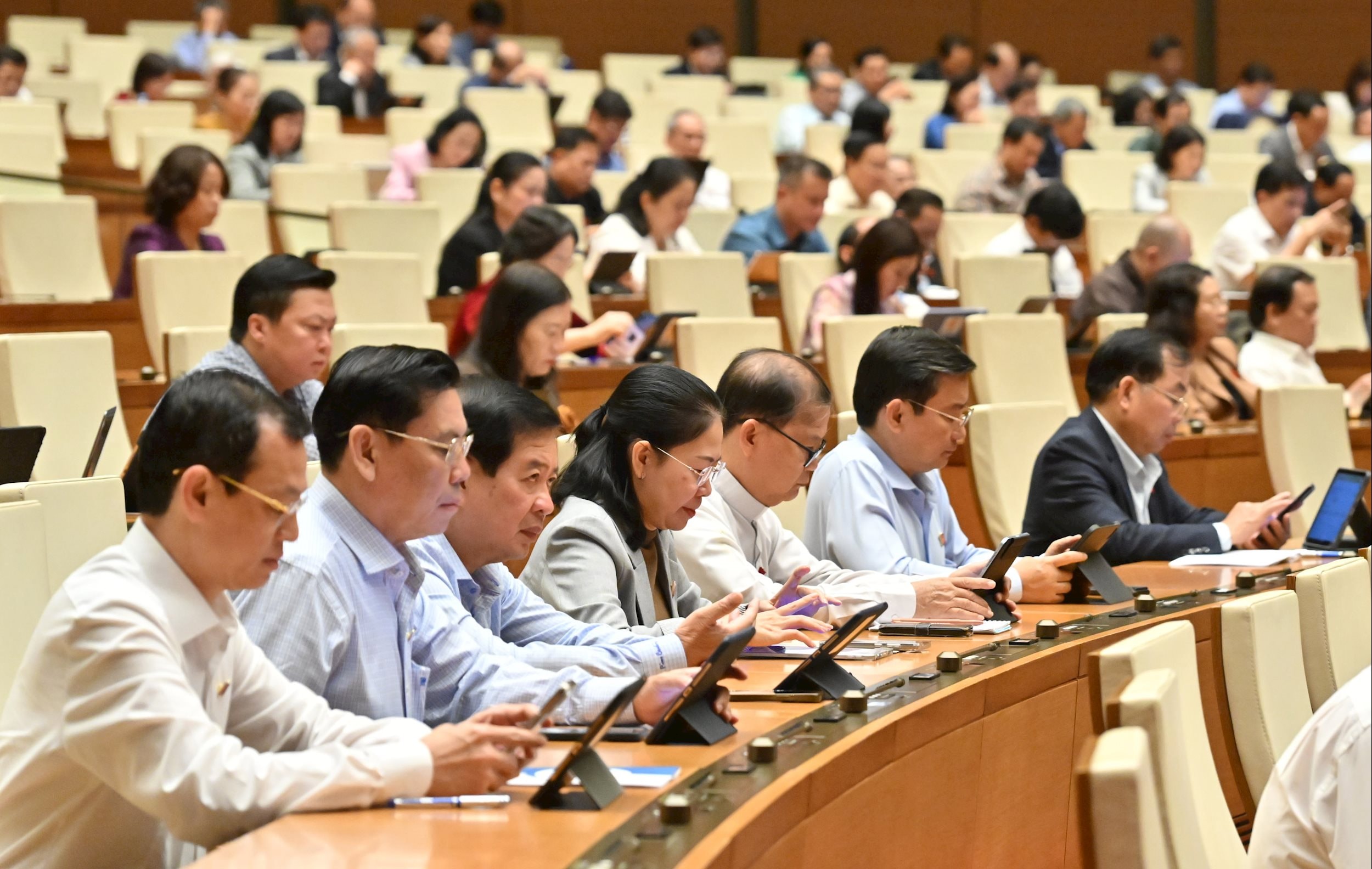 Các đại biểu tại phiên họpVQK_0308