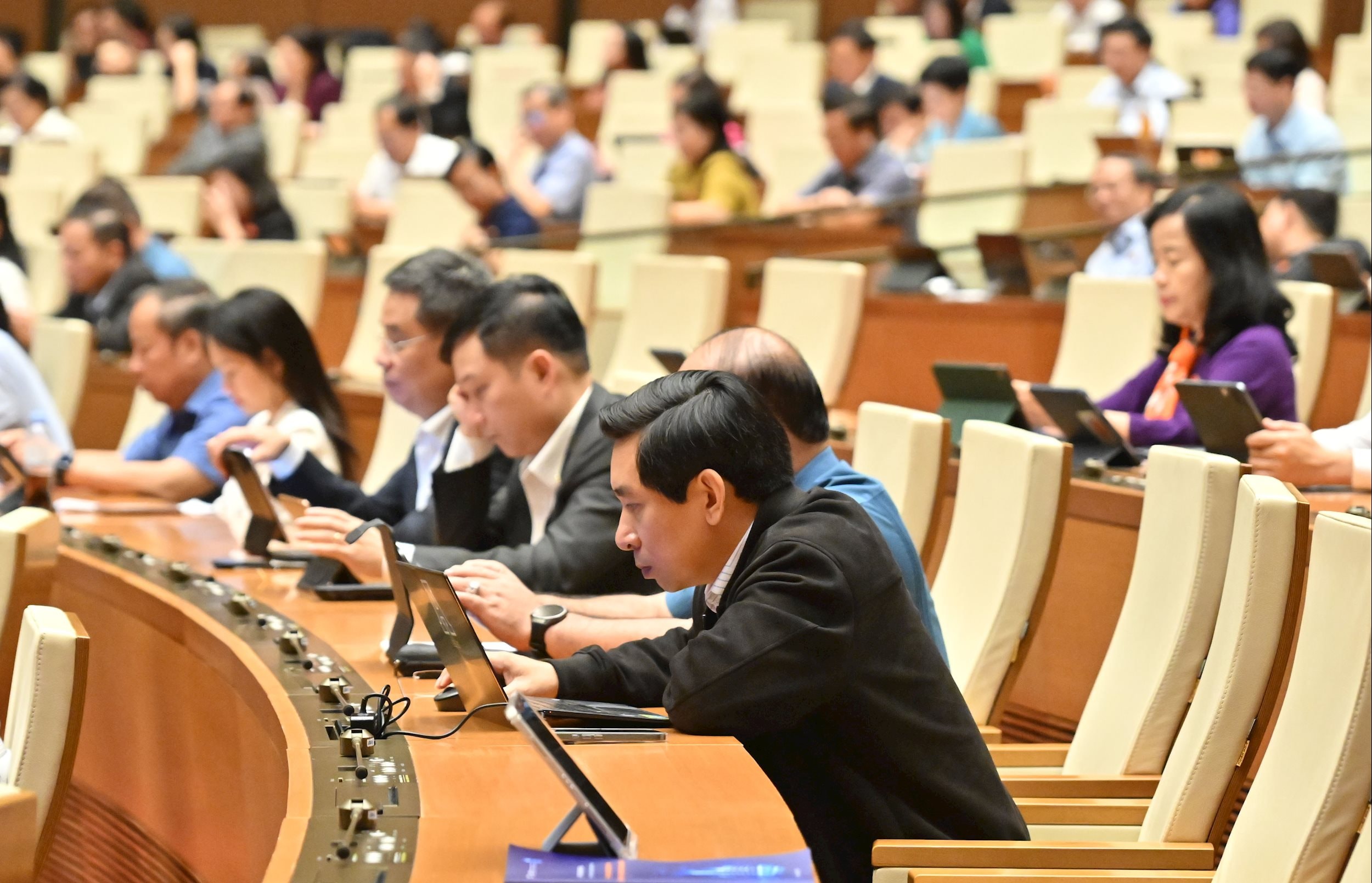 Các đại biểu tại phiên họpVQK_0393