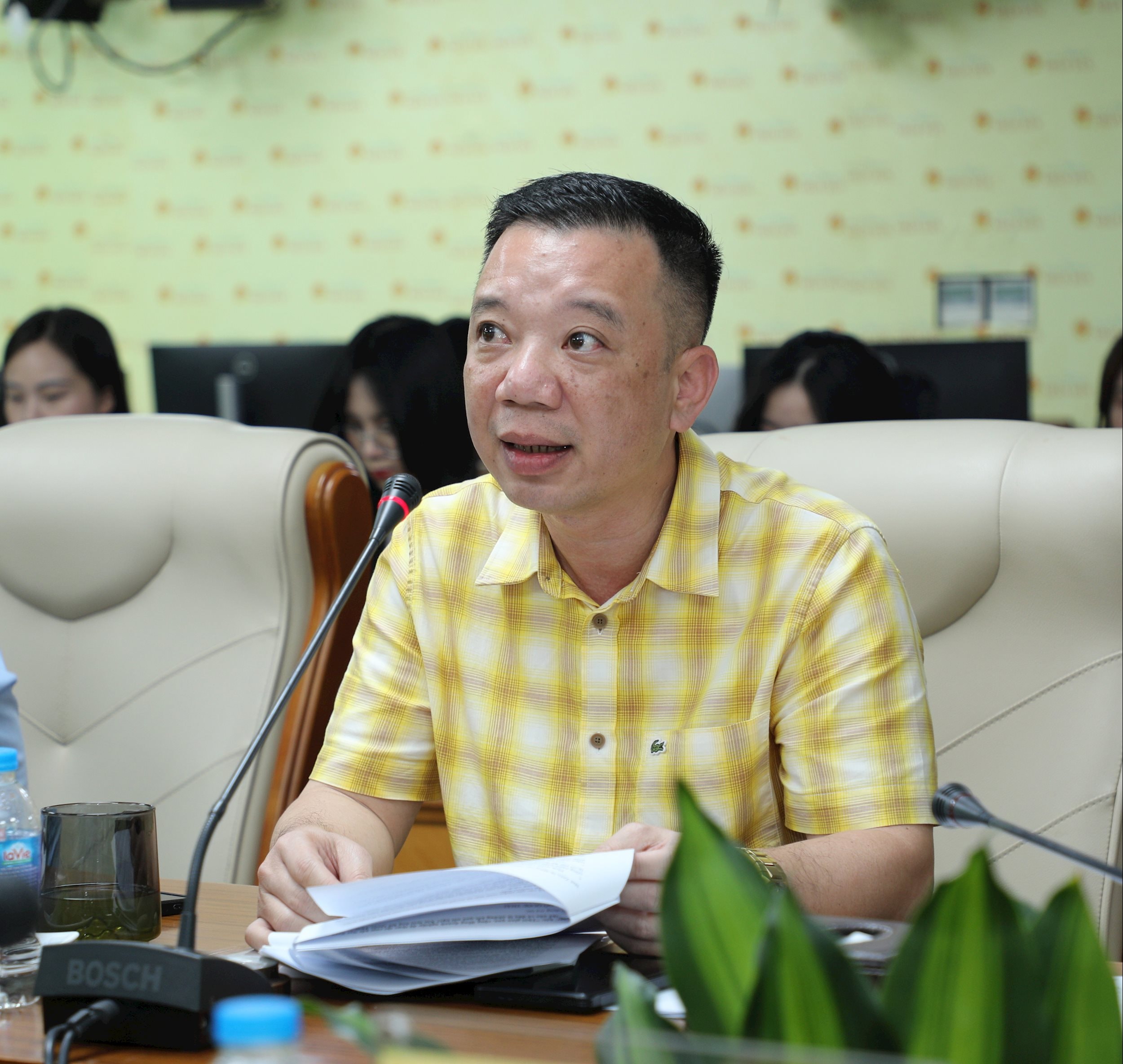 Chủ tịch Hội đồng Quản trị Công ty Cổ phần BamBoo King VINA Đỗ Quốc Thái phát biểu